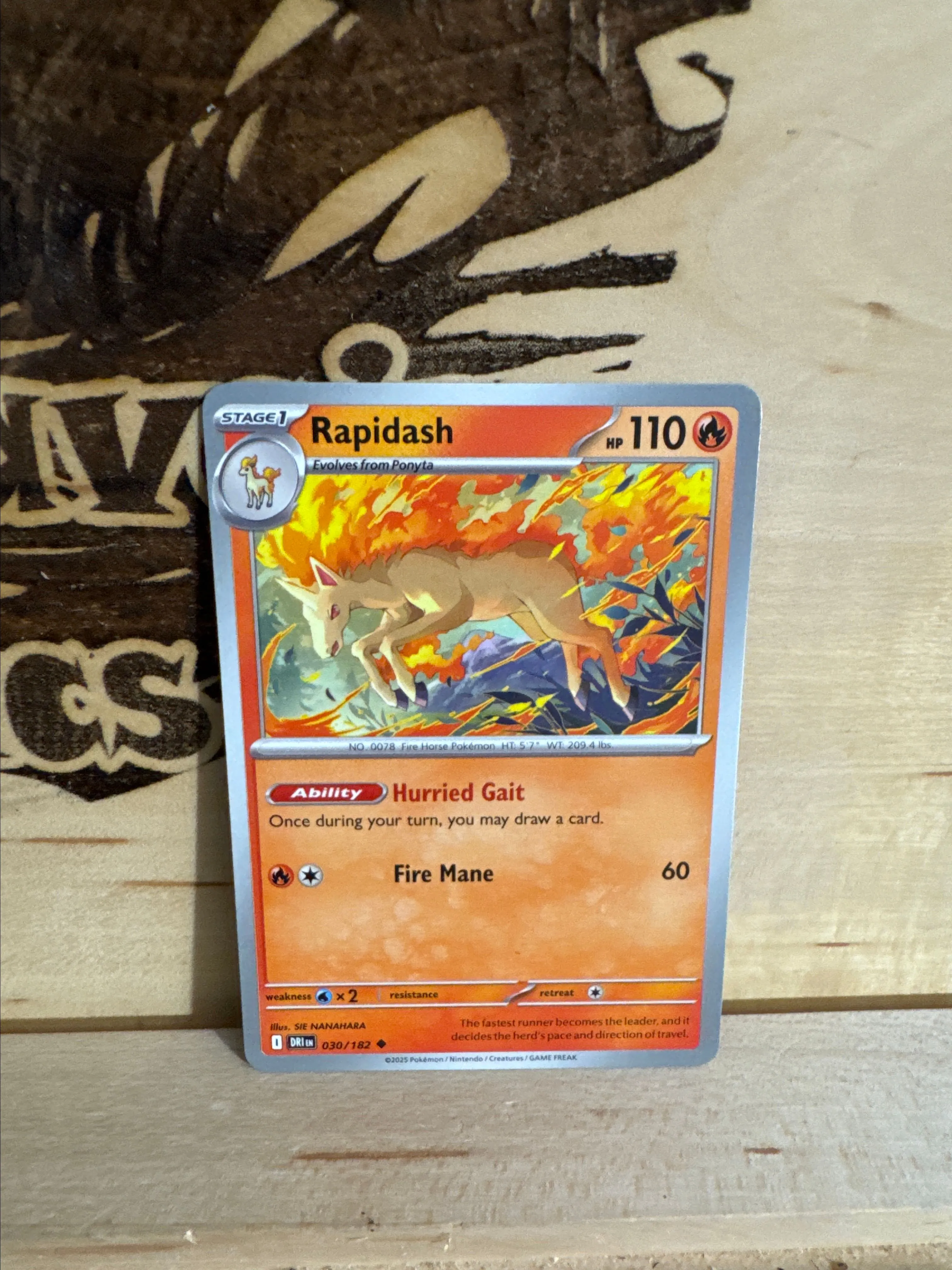Product image for Rapidash #30 Pokemon Destined Rivals  