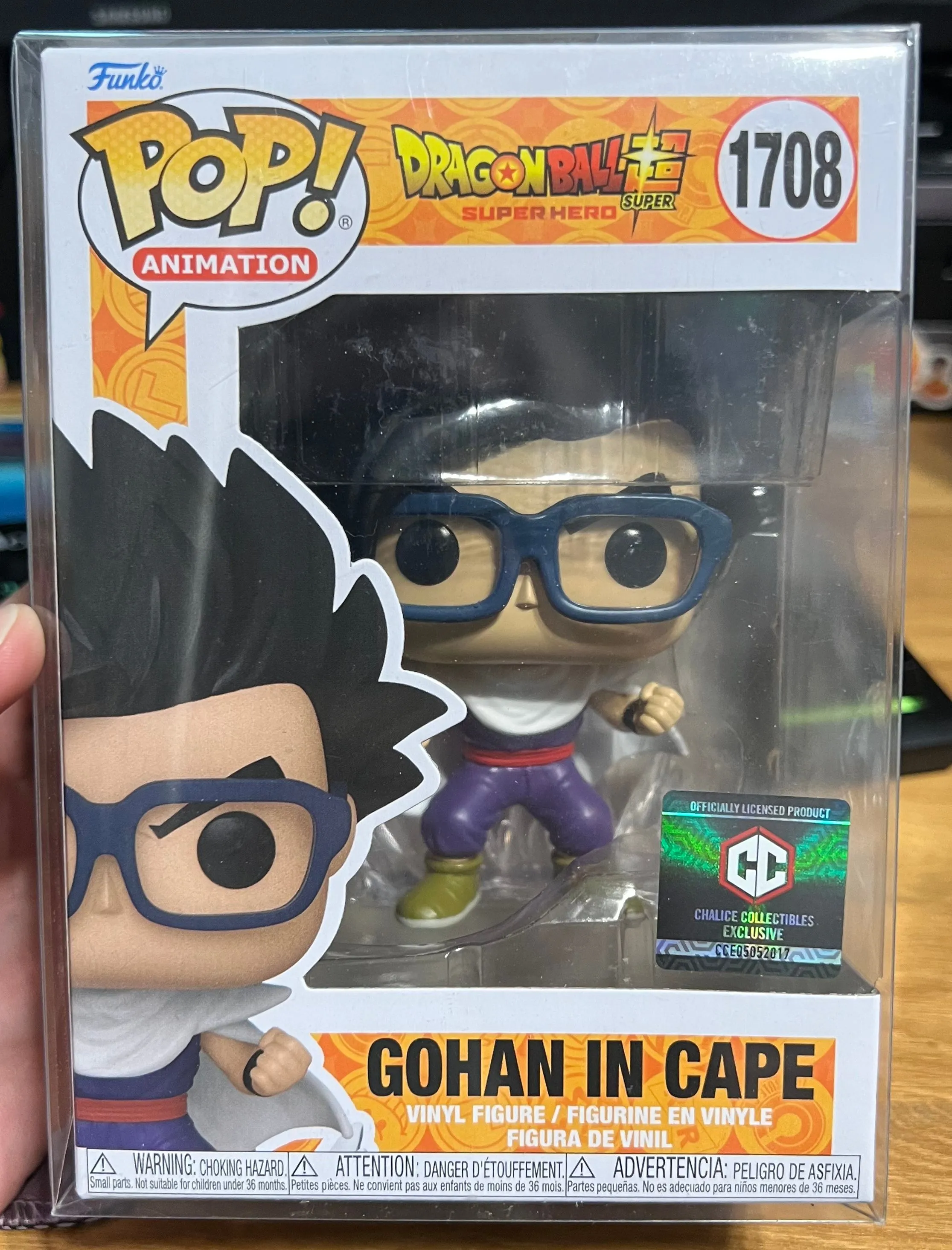 Product image for Gohan in Cape 1708 funko pop chalice