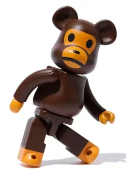 Product image for Collectible - Bearbrick x Bape Baby Milo Superalloy Chogokin 200%  Brown MT
