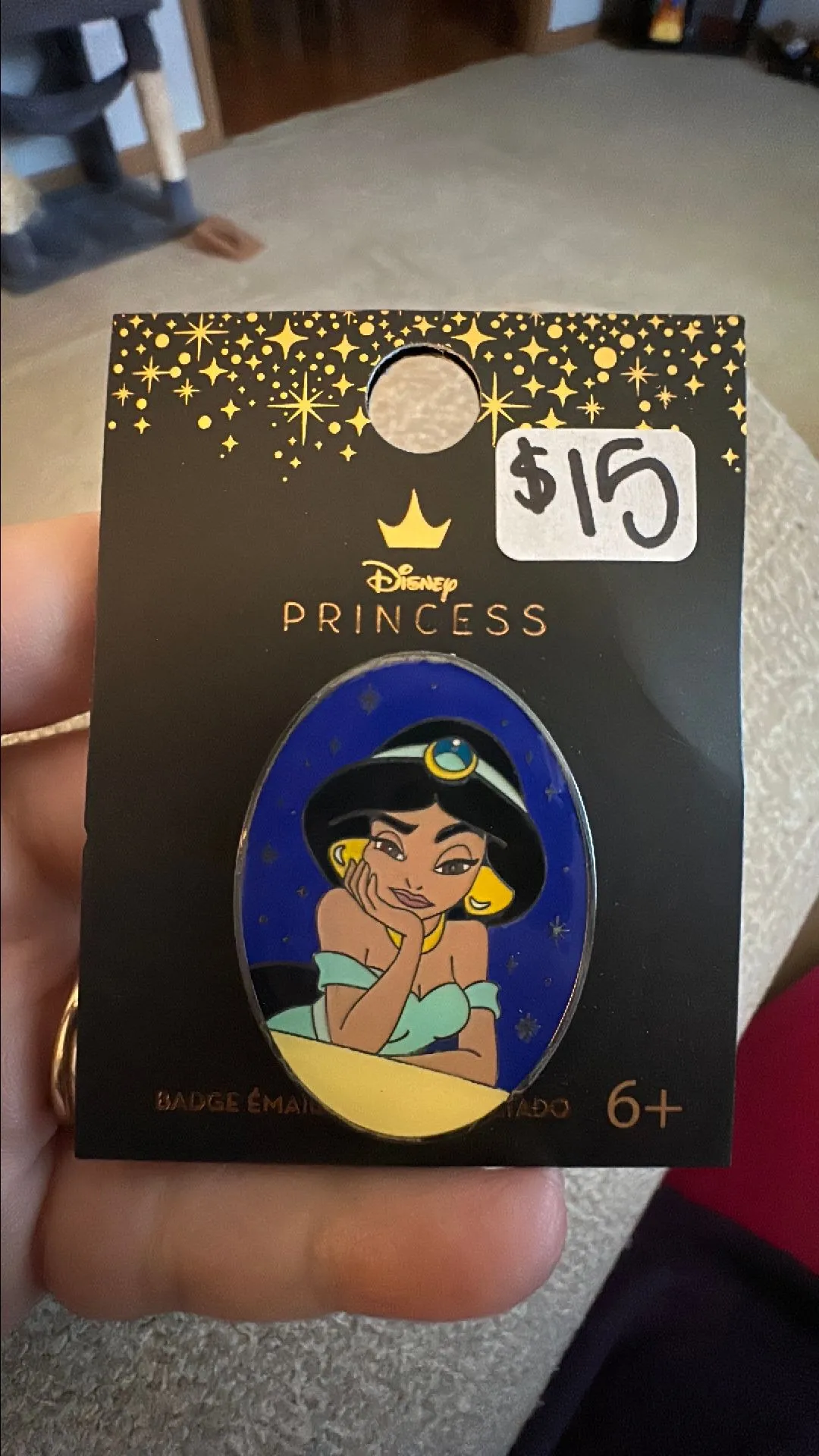Product image for Jasmine Pin, Aladdin Pin- Moody Jasmine!