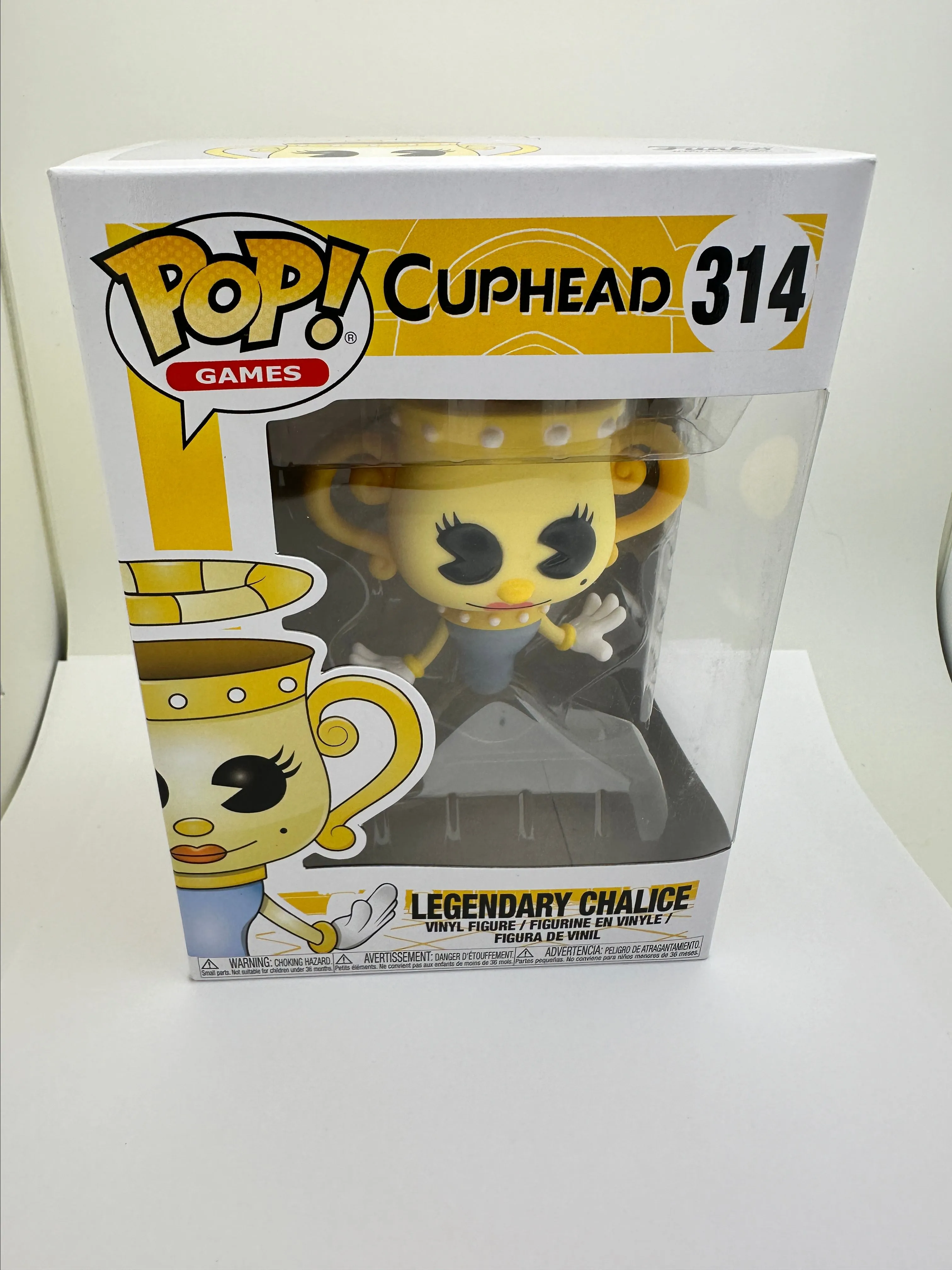Product image for Funko POP! Games Cuphead Legendary Chalice #314 Vinyl Figure + PoP Protector