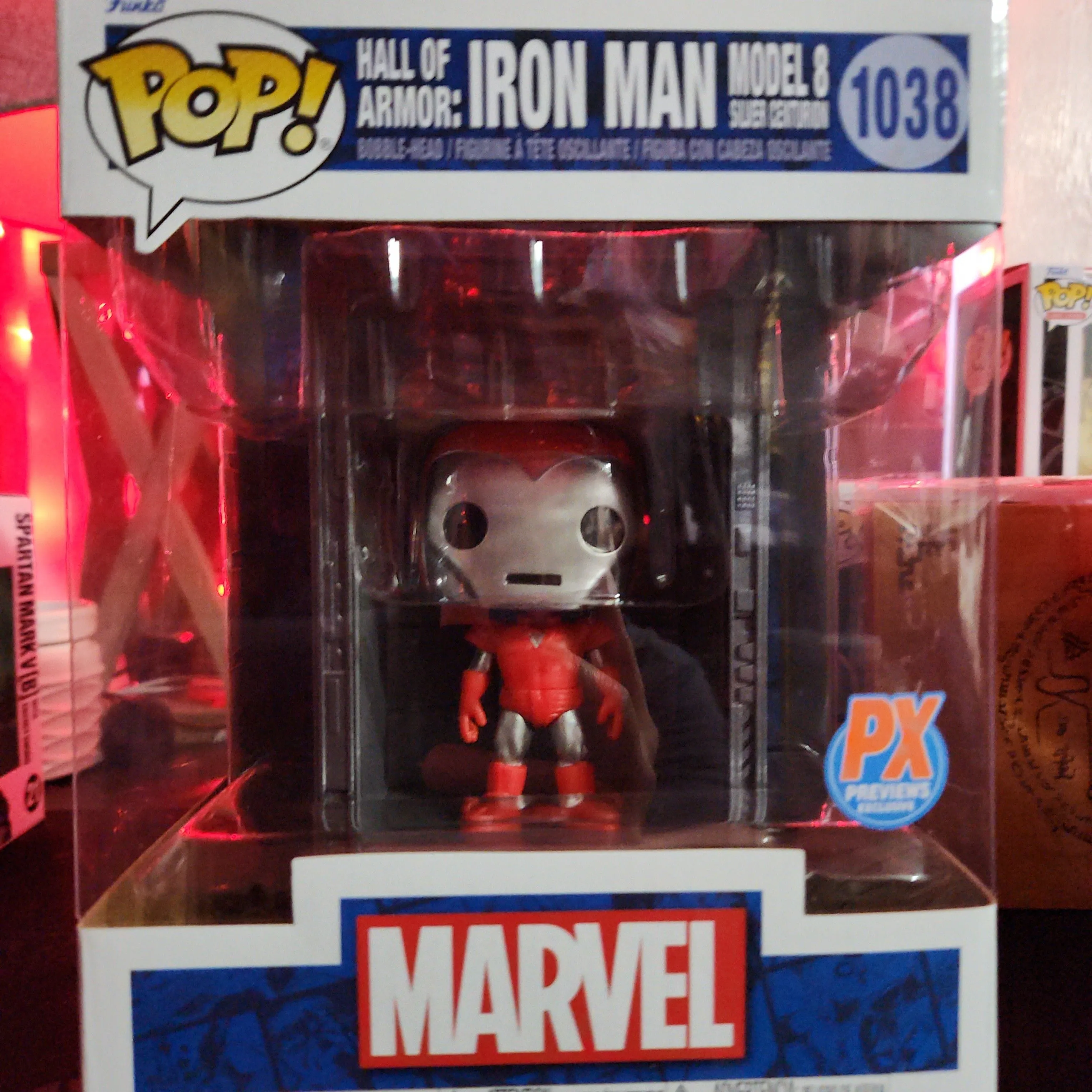 Product image for Marvel Iron Man Hall of Armor Mdl. 8 Dlx. Pop! Figure - PX: