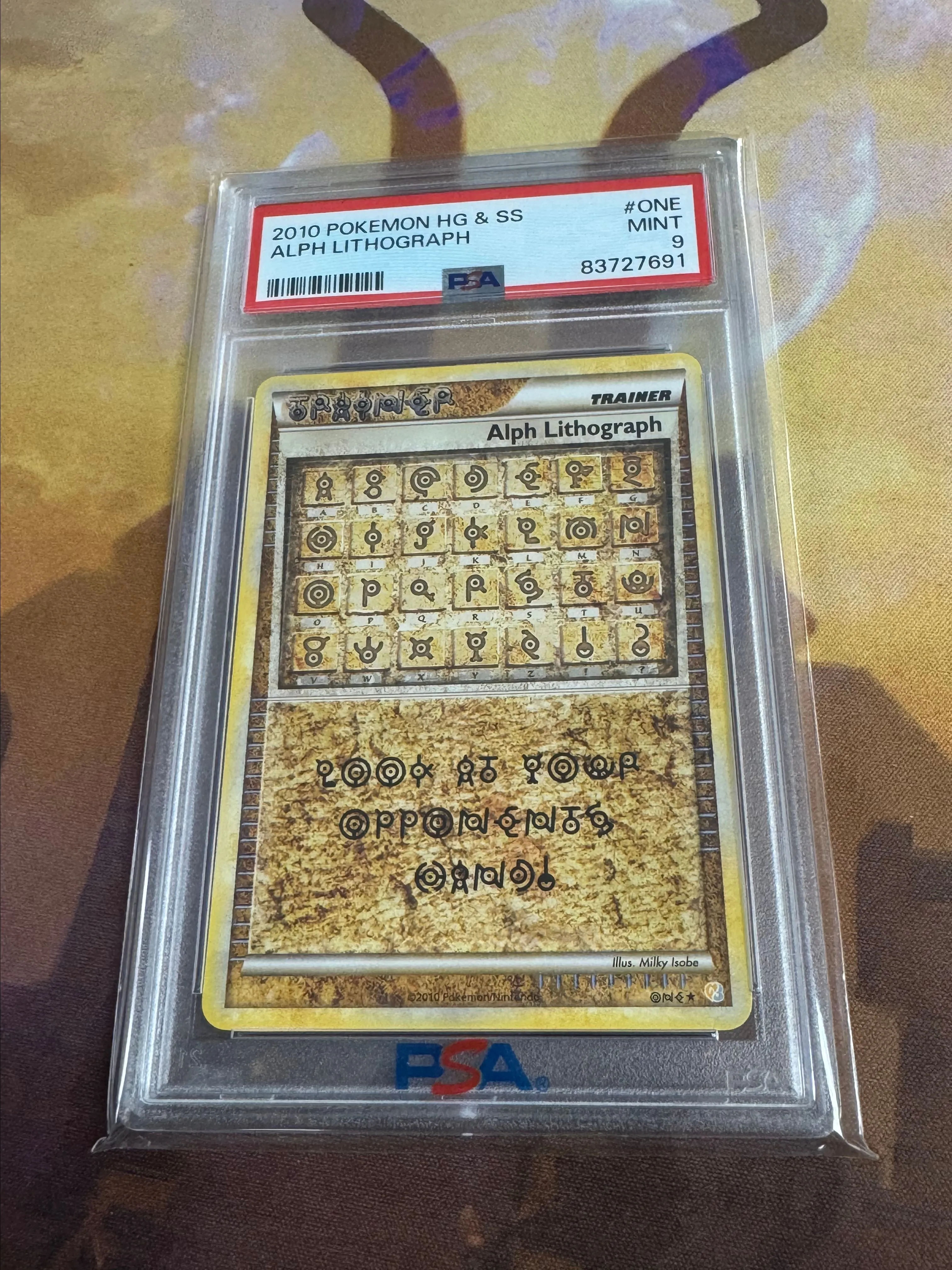 2010 Pokmon Heart Gold & Soul Silver Alph Lithograph #ONE PSA 9  Whatnot:  Shop, Sell, Connect