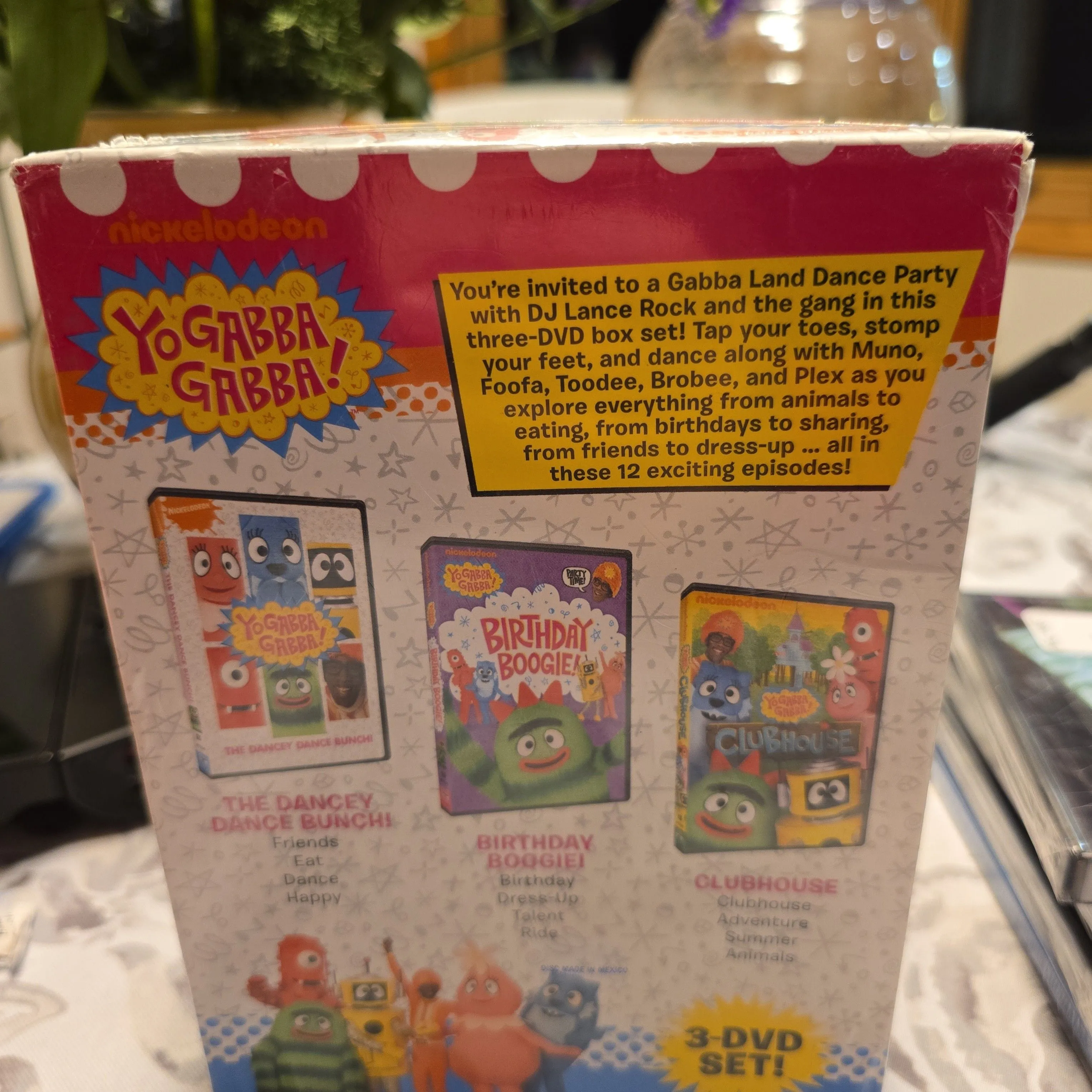 Yo Gabba Gabba! Party in a Box DVD 3-Disc Set, Nickelodeon, Read for  Contents  Whatnot: Shop, Sell, Connect