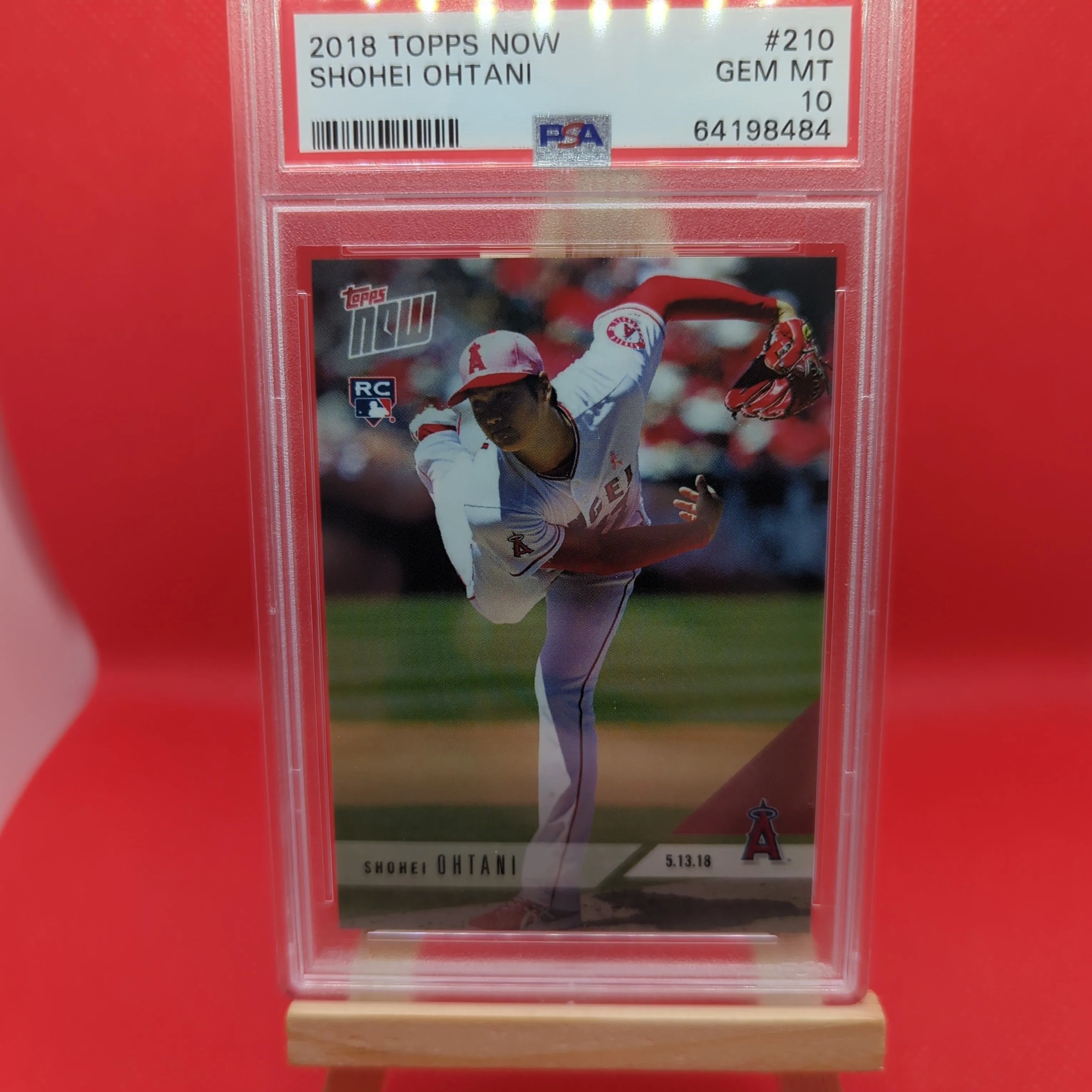 Product image for 2018 Topps Now Shohei Ohtani 210  PSA GEM MT 10