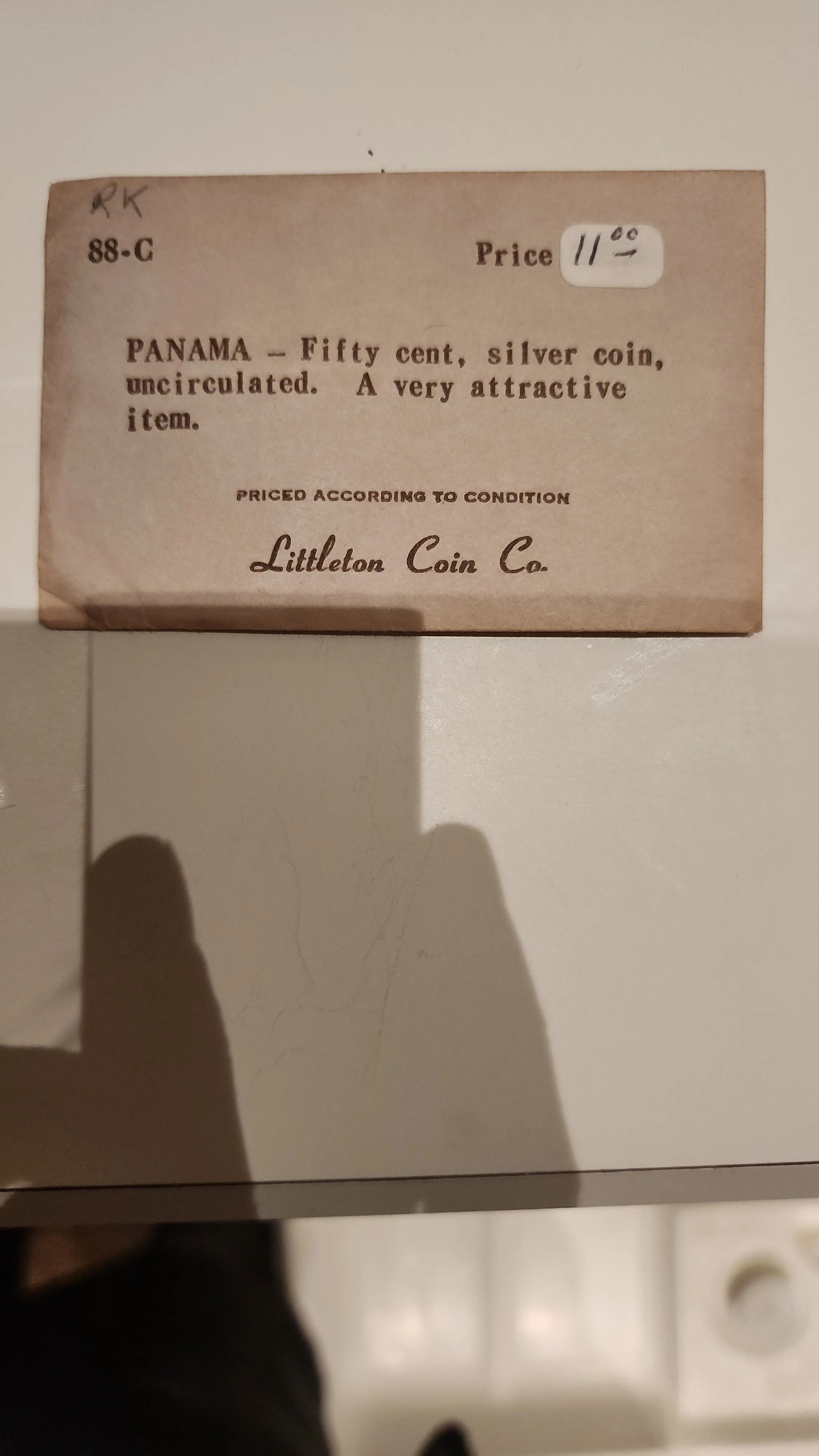 Product image for Vintage Littleton  Coin Co. Vintage 50th Anniversary 1/2 90% Silver Balboa