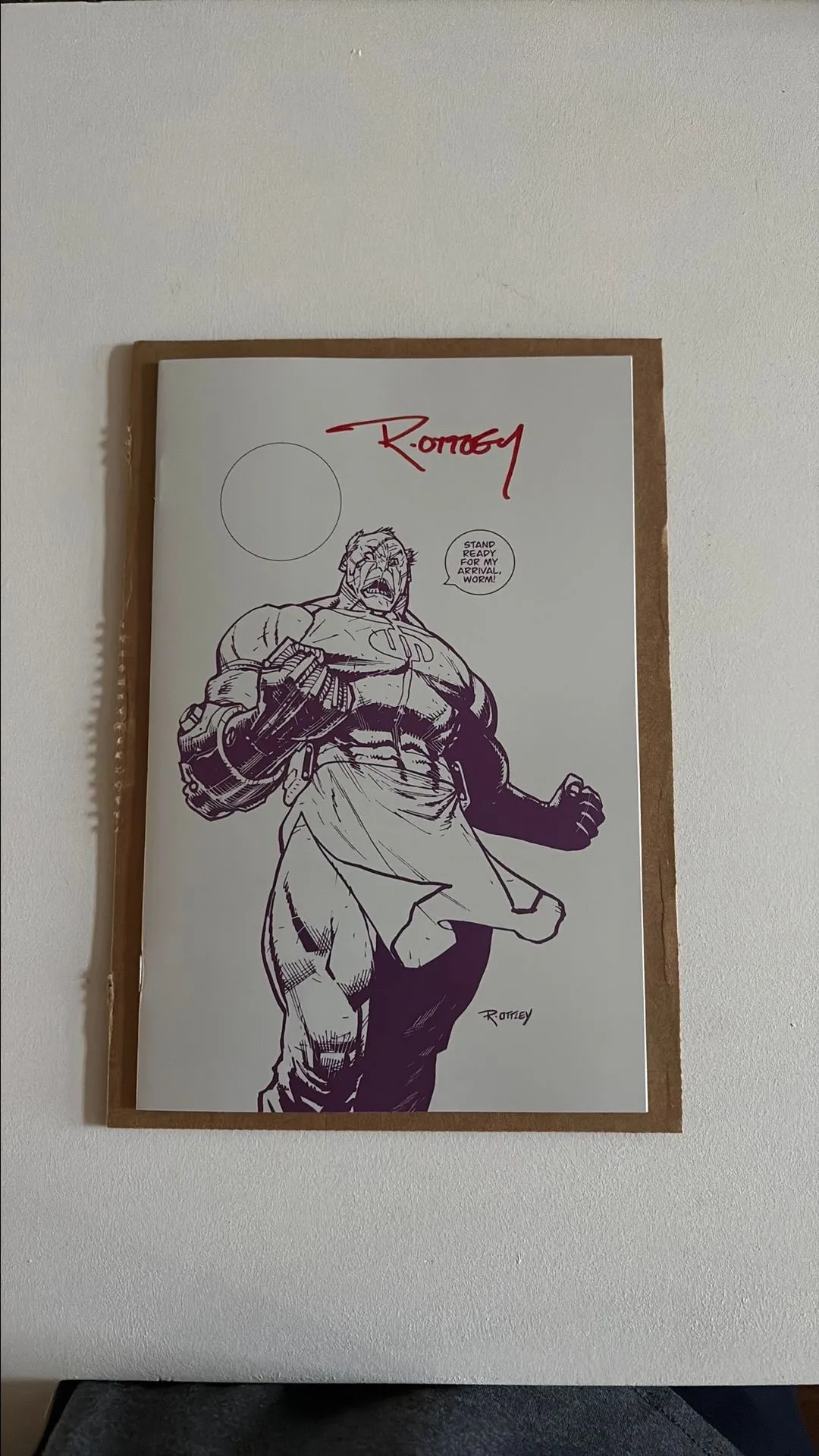 Product image for Invincible #61 C2E2 Purple sketch variant SIGNED by Ryan Ottley