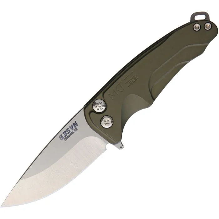 Product image for Medford Smooth Criminal Button Lock Green S45VN
