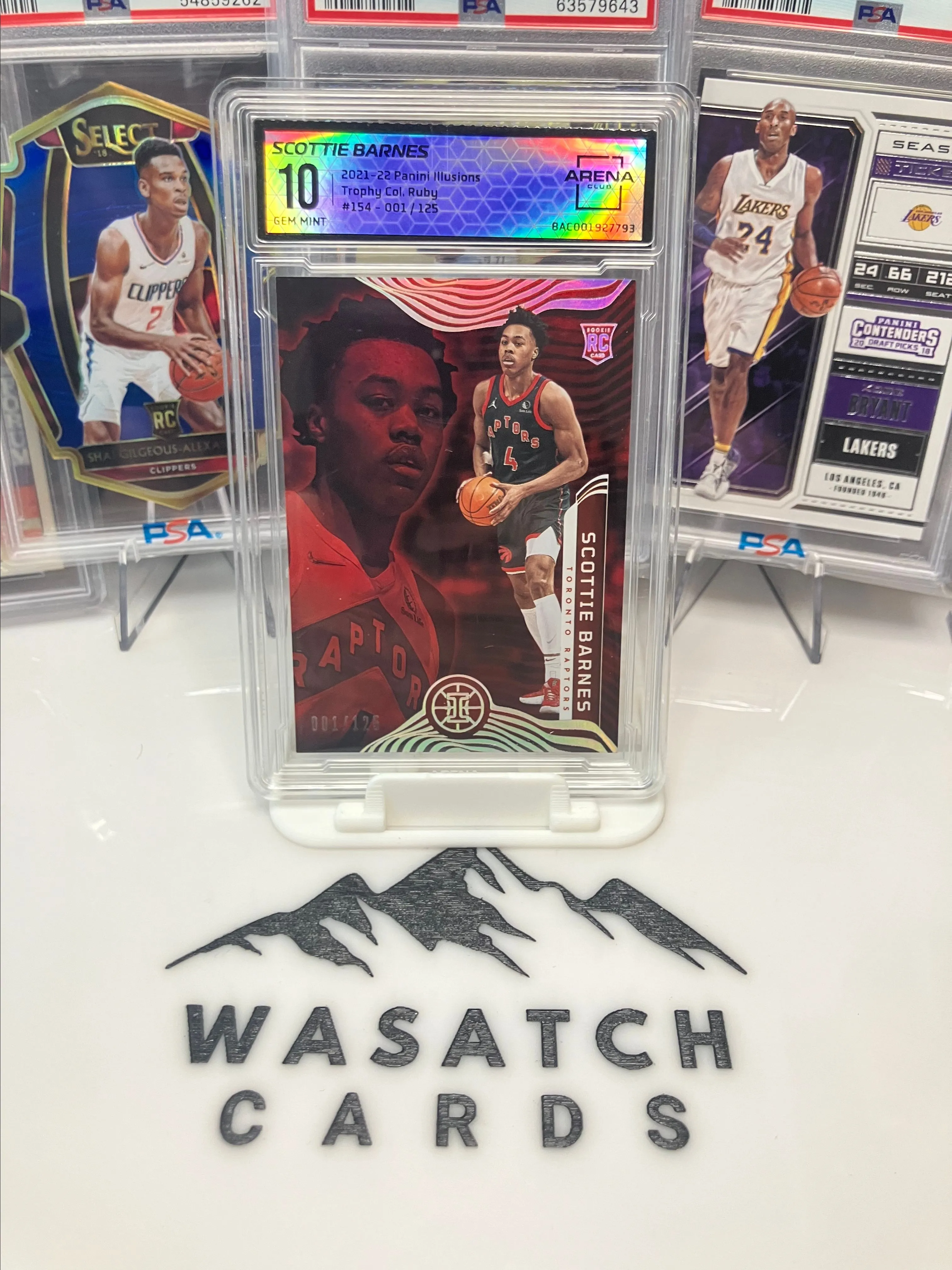 Product image for 2021-22 illusions Scottie Barnes gem mint 10 /125 RC