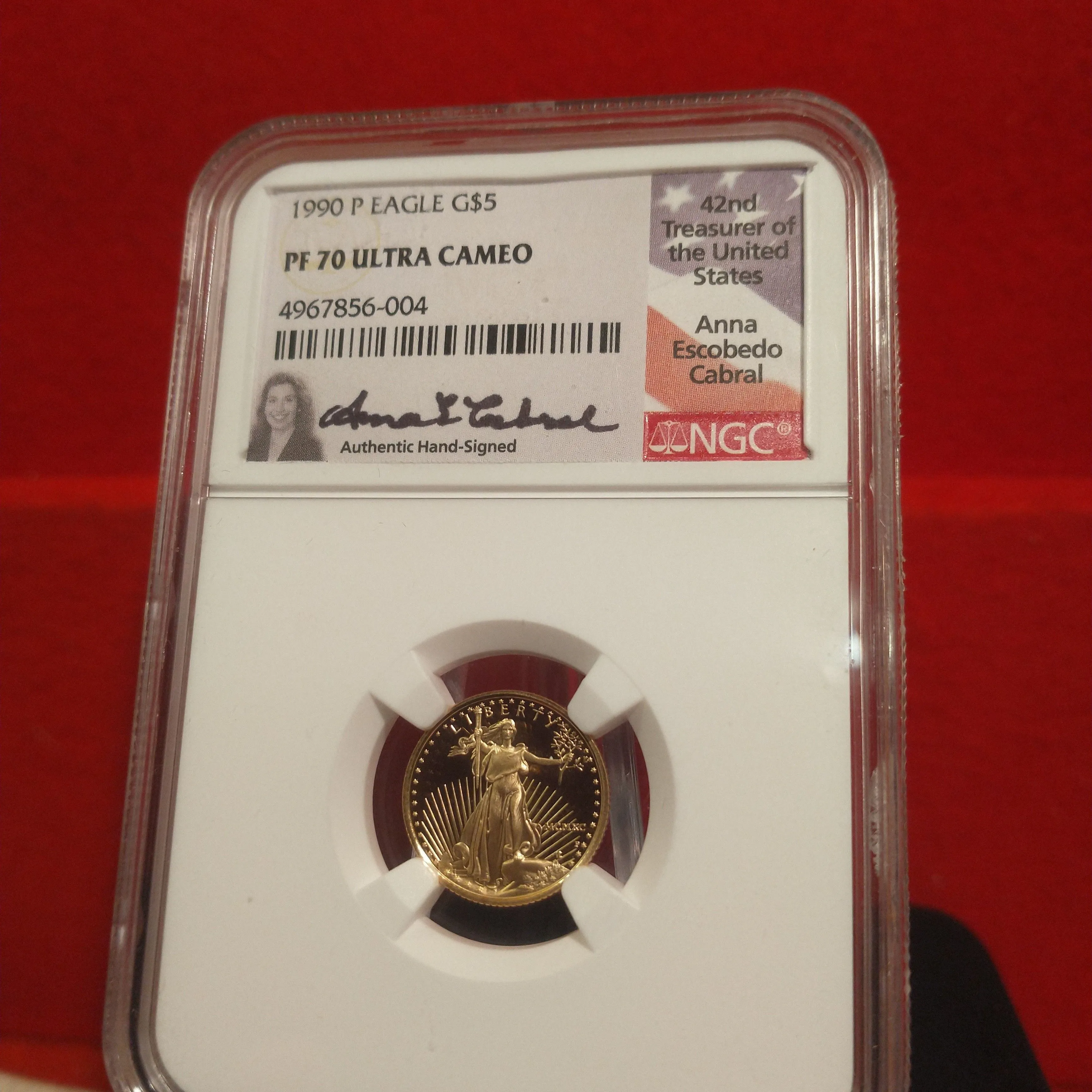Product image for 1990 P Proof American Gold Eagle ($1250 NGC Price Guide)