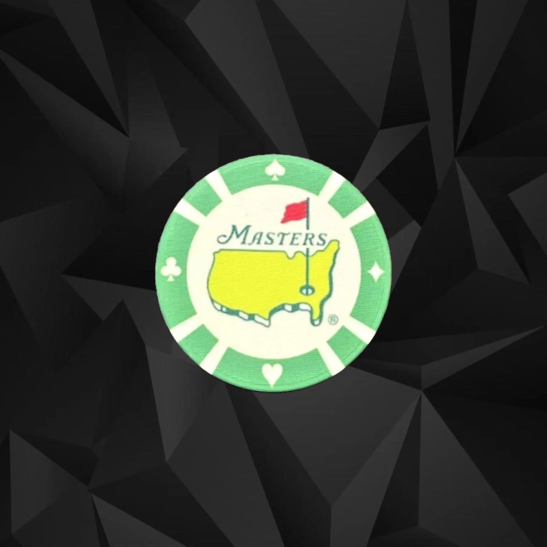 Product image for 1. The Masters Augusta Golf Poker Chip - Golf Ball Marker