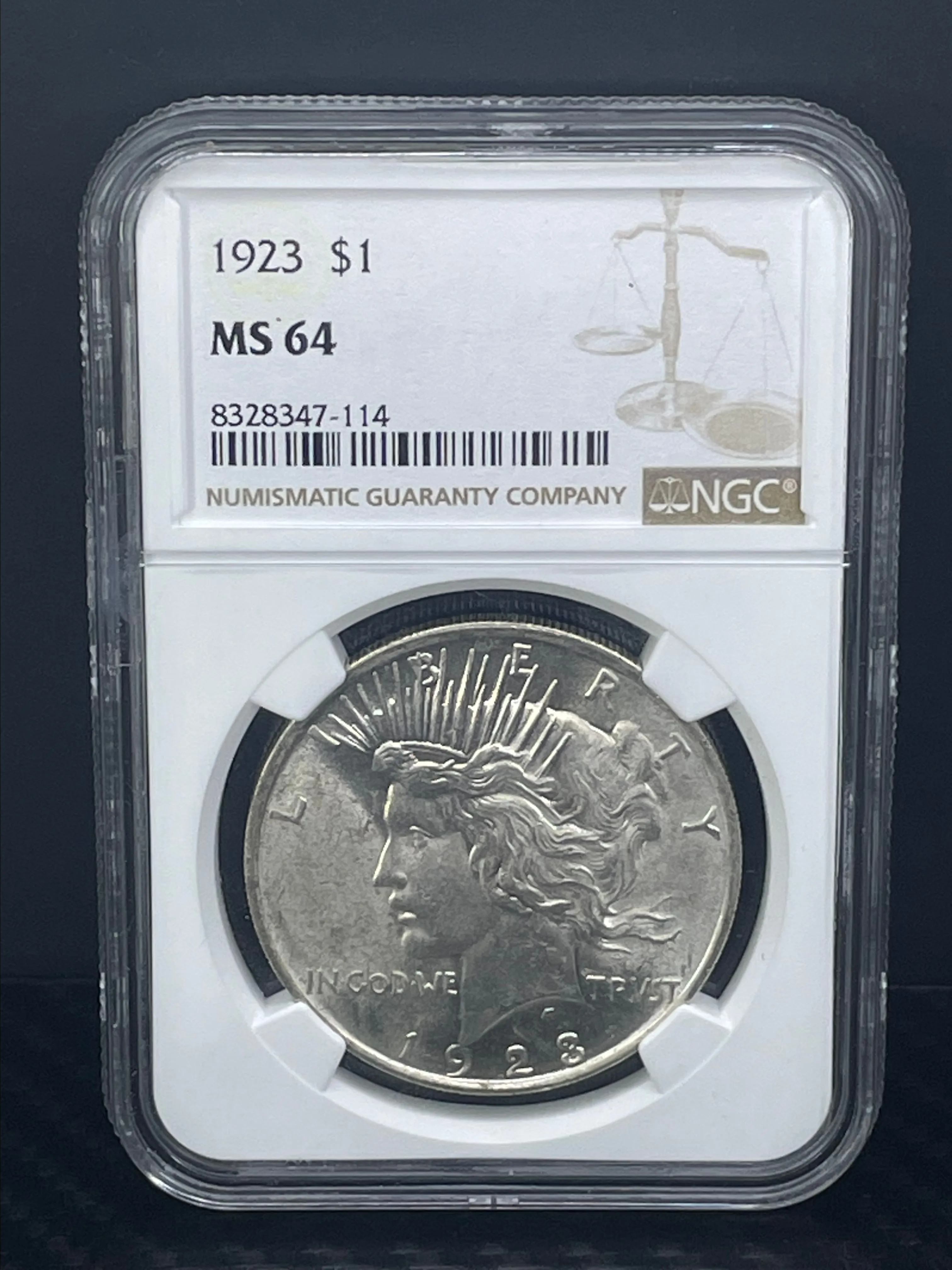 Product image for 1923 MS64 Peace Dollar (Great Luster)