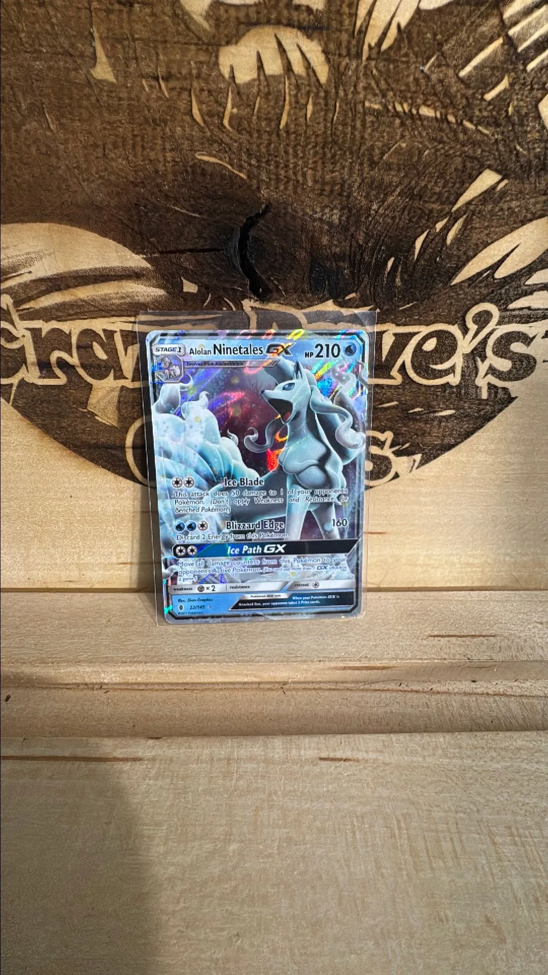 Product image for Alolan Ninetales GX #22 Pokemon Guardians Rising