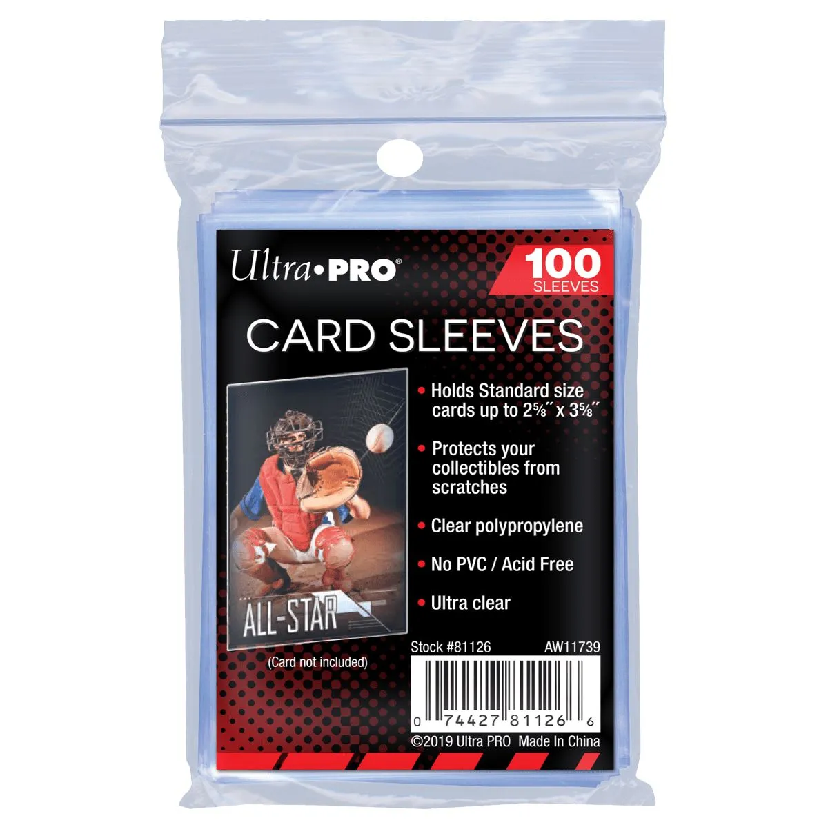 Product image for 2 x paquet de sleeves Ultra Pro 100 Sleeves