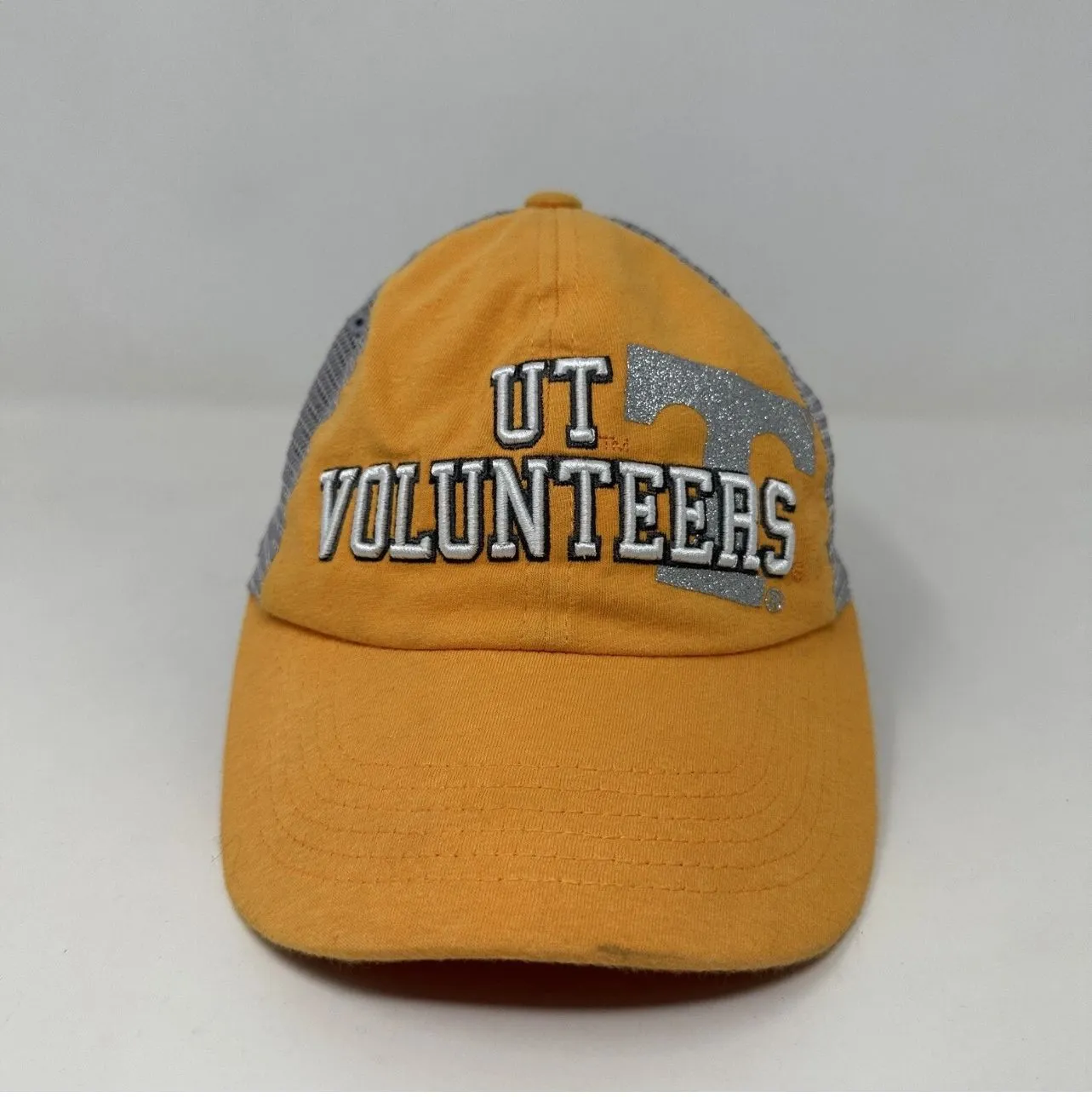 Product image for Tennessee Volunteers Hat Women Adjustable SnapBack Gray Orange Mesh Trucker Cap