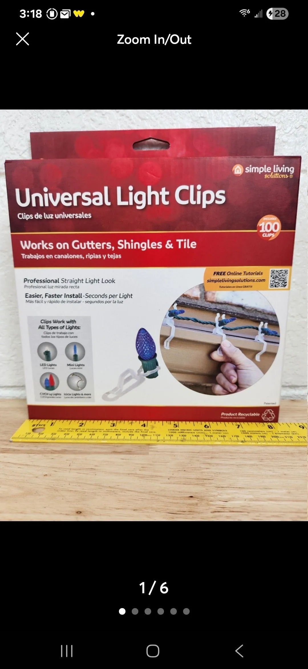 Product image for universal light clips for Christmas light