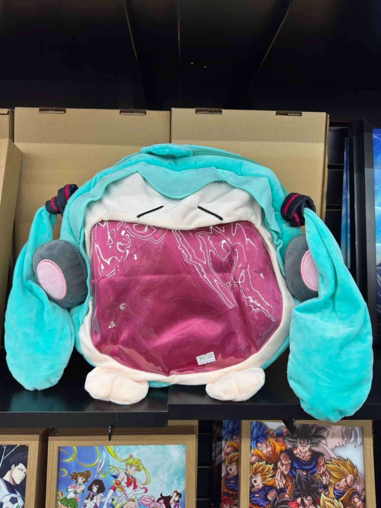 hatsune miku mini backpack ZGTMSZ Outdoor Style Daypack Travel 20L for Collaboration Series Bag PU + Oxford Cloth Category Anime World Unisex Full Size