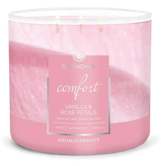 Product image for Goose Creek VANILLA & ROSE PETALS Aromatherapy Candle