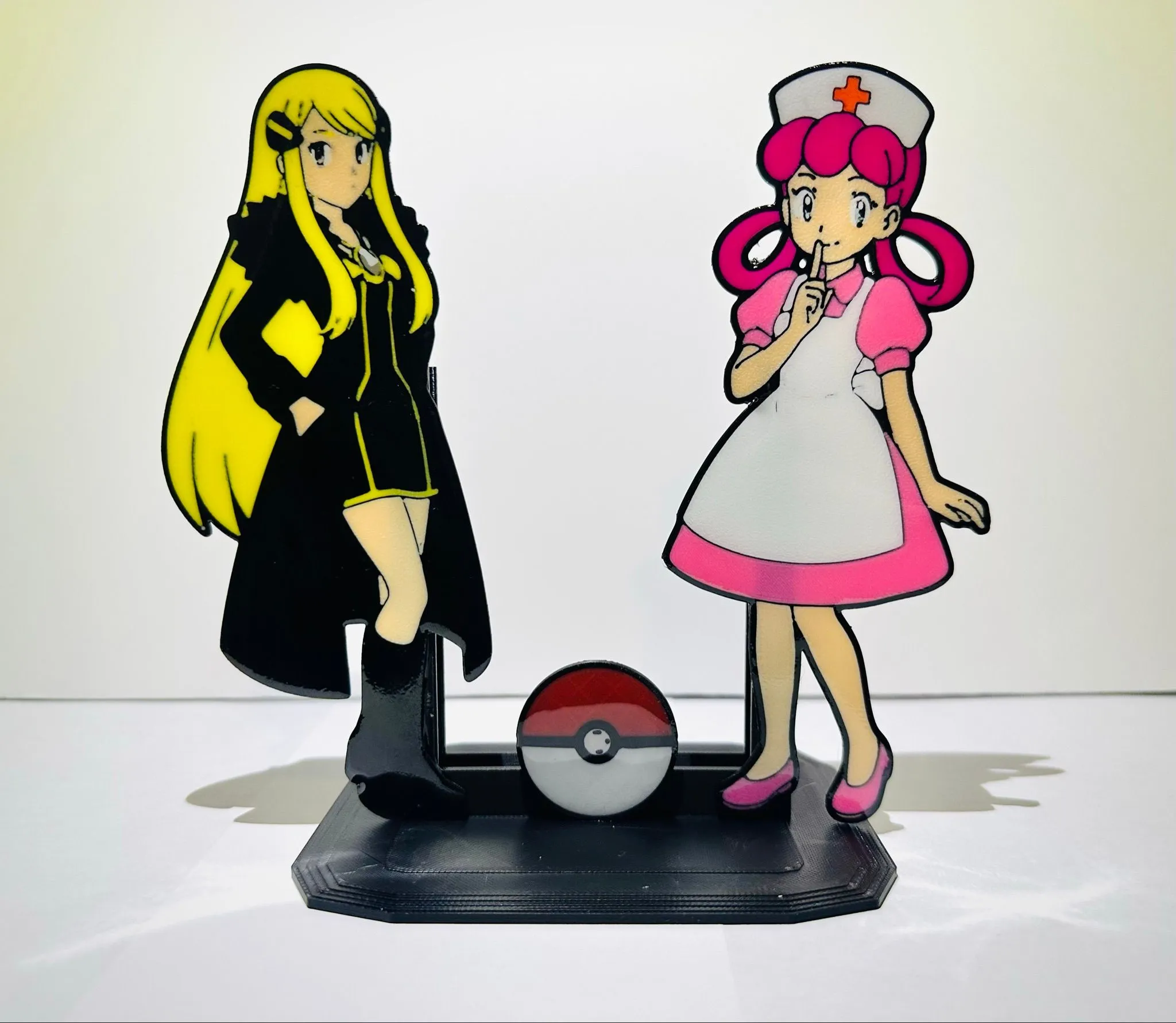Custom designed 3D Printed Cynthia & Nurse Joy Pokemon Trading Card Stands   Whatnot: Shop, Sell, Connect