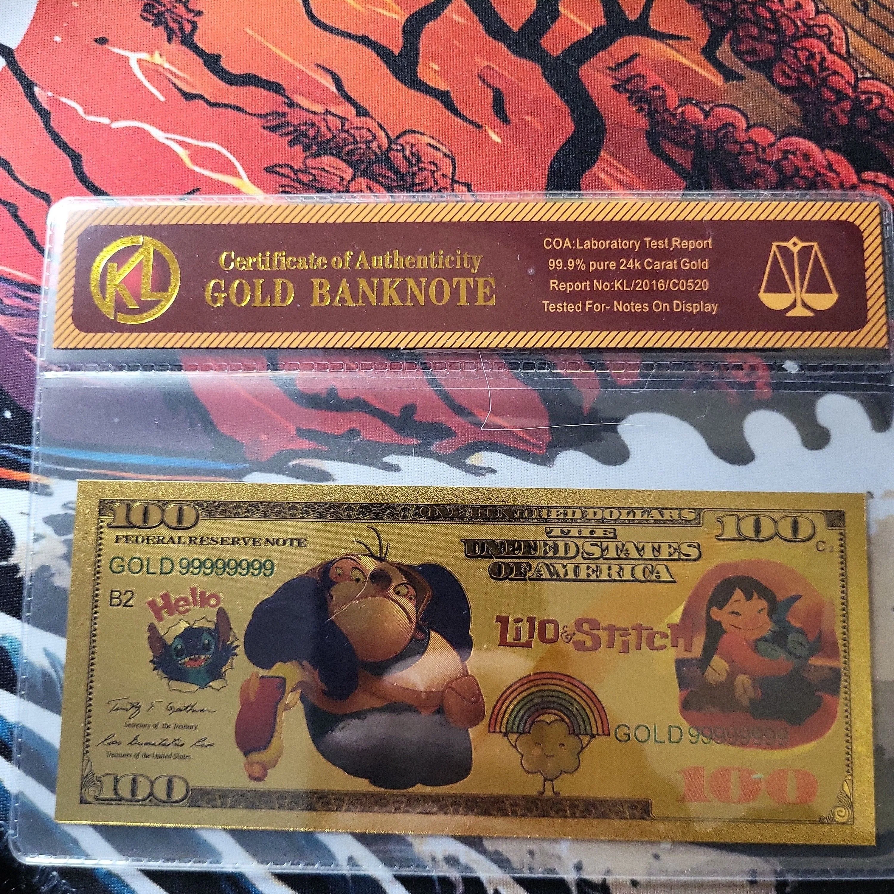 Product image for Lilo & Stitch 24 karat gold