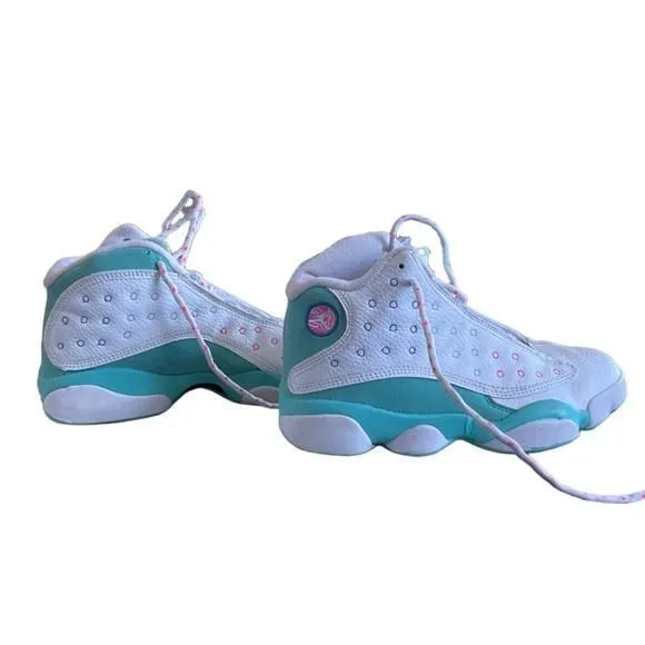 Product image for Air Jordan 13 Retro Aurora Green Teal DS GS 43 Size 5.5Y