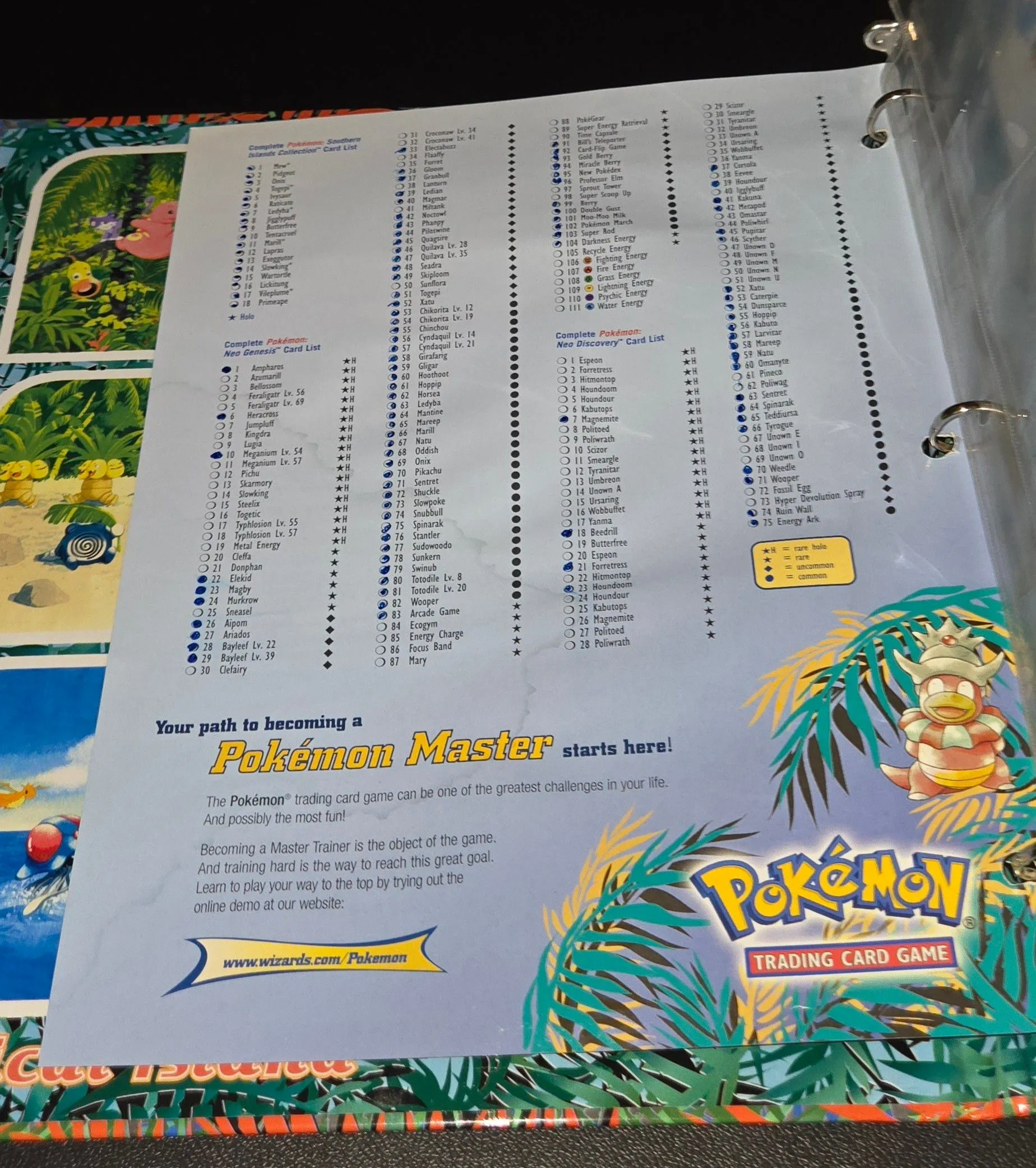 pokemon southern island card set Southern Islands Collection Binder – Loose Packs Trading Co main image 1