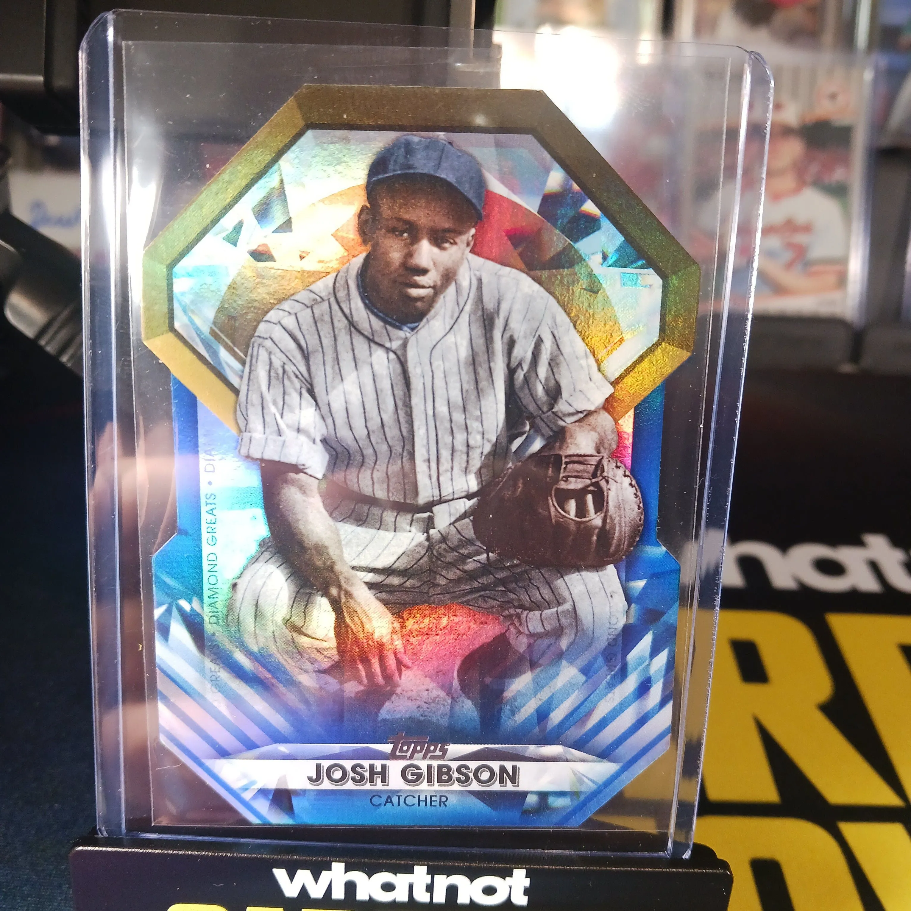 Product image for JOSH GIBSON SP 2022 Topps Update Diamond Greats Blue Parallel Die Cut