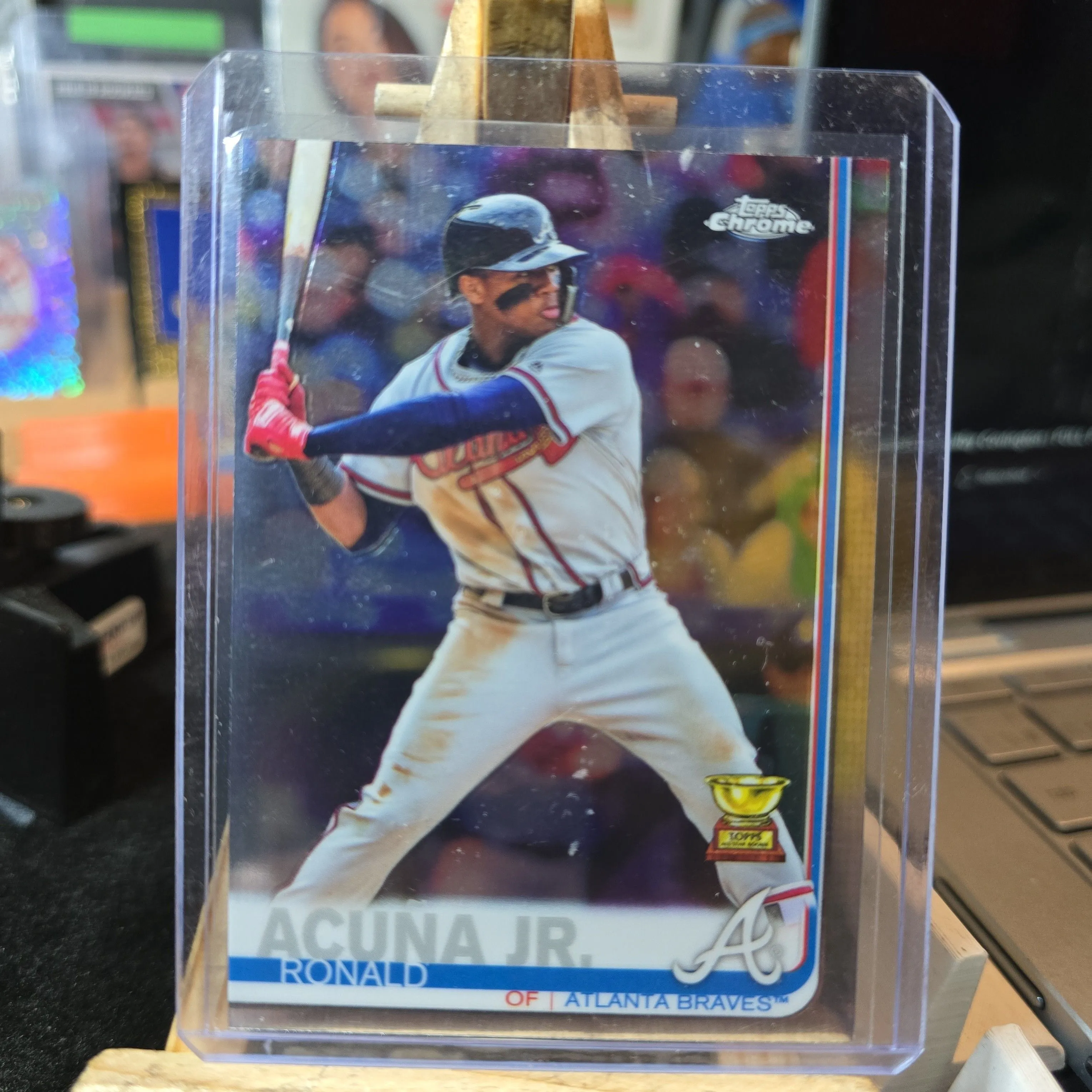 Product image for 2019 topps chrome RONALD ACUNA JR all-star rookie gold cup (2nd yr)