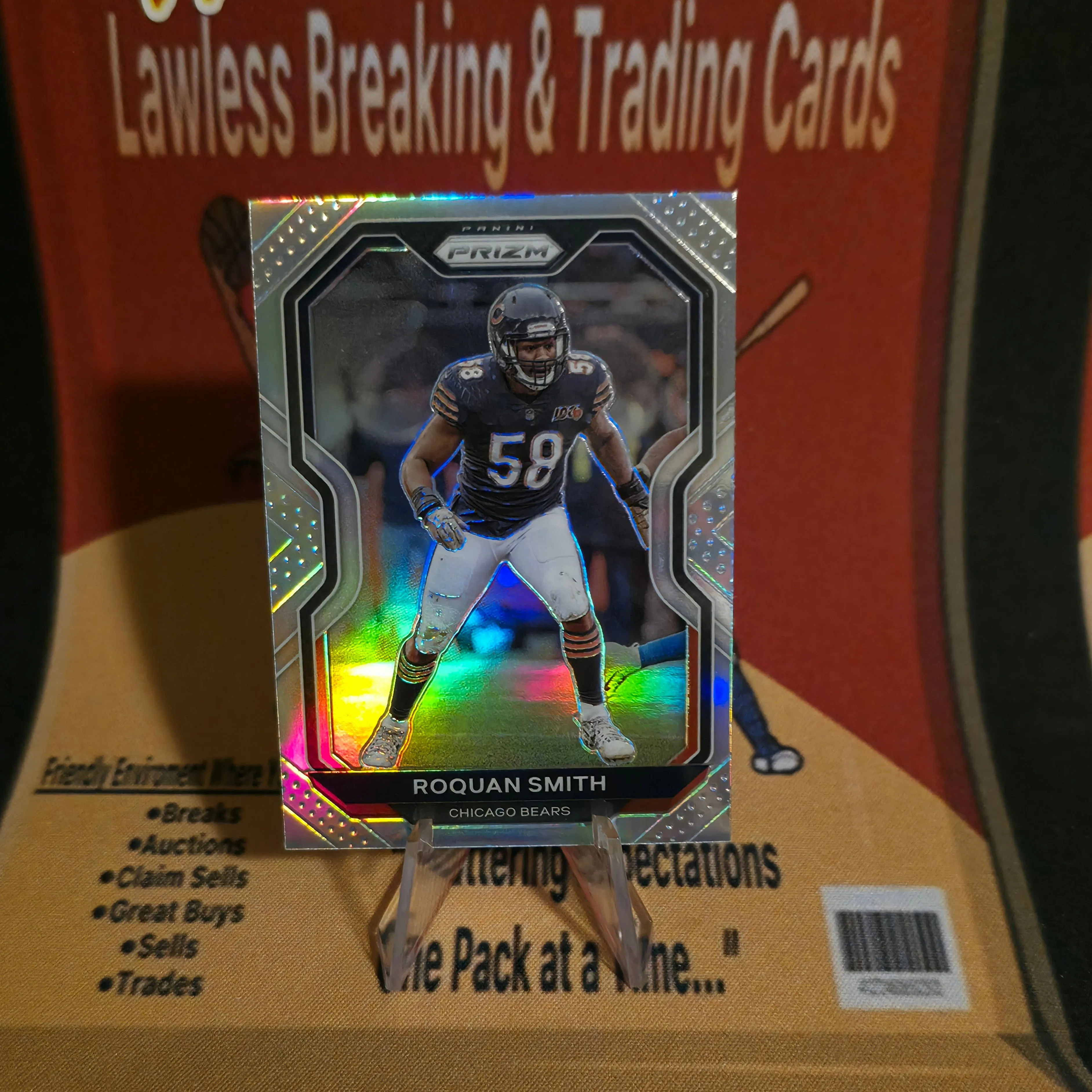 Product image for Roquan Smith SILVER PRIZM HOLO 