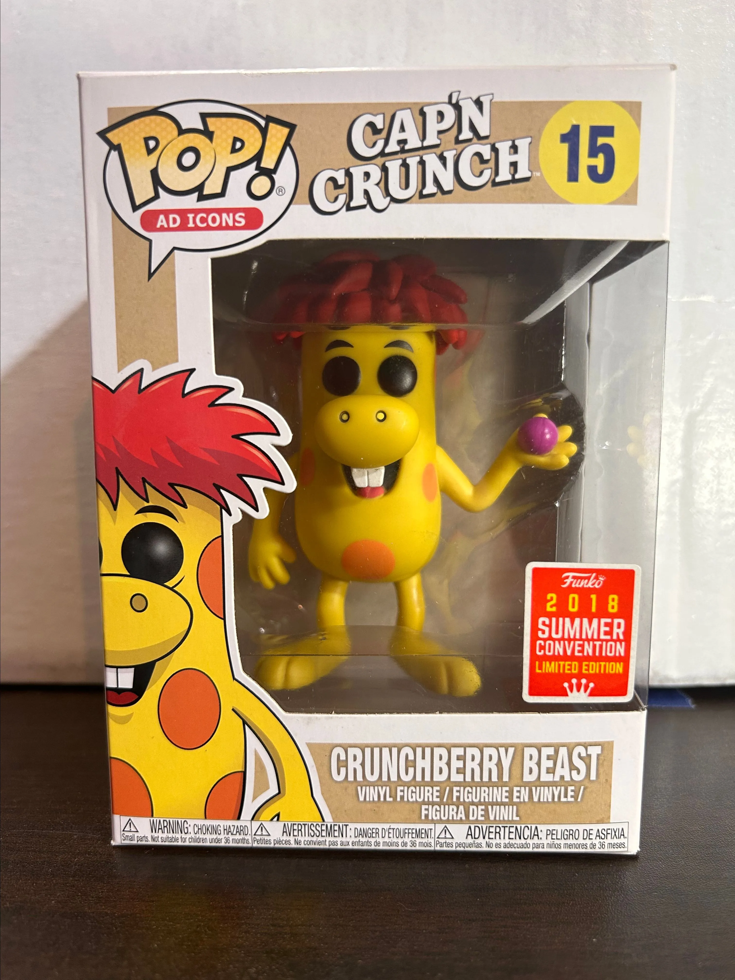 Product image for Crunchberry Beast 2018 Summer Convention LE Cap’N Crunch As Icons Funko Pop 15