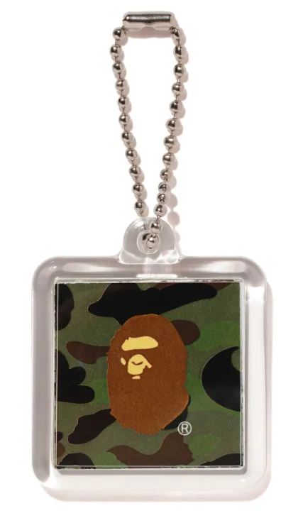 Product image for Accessory - Bape Camo Keychain Green Camo