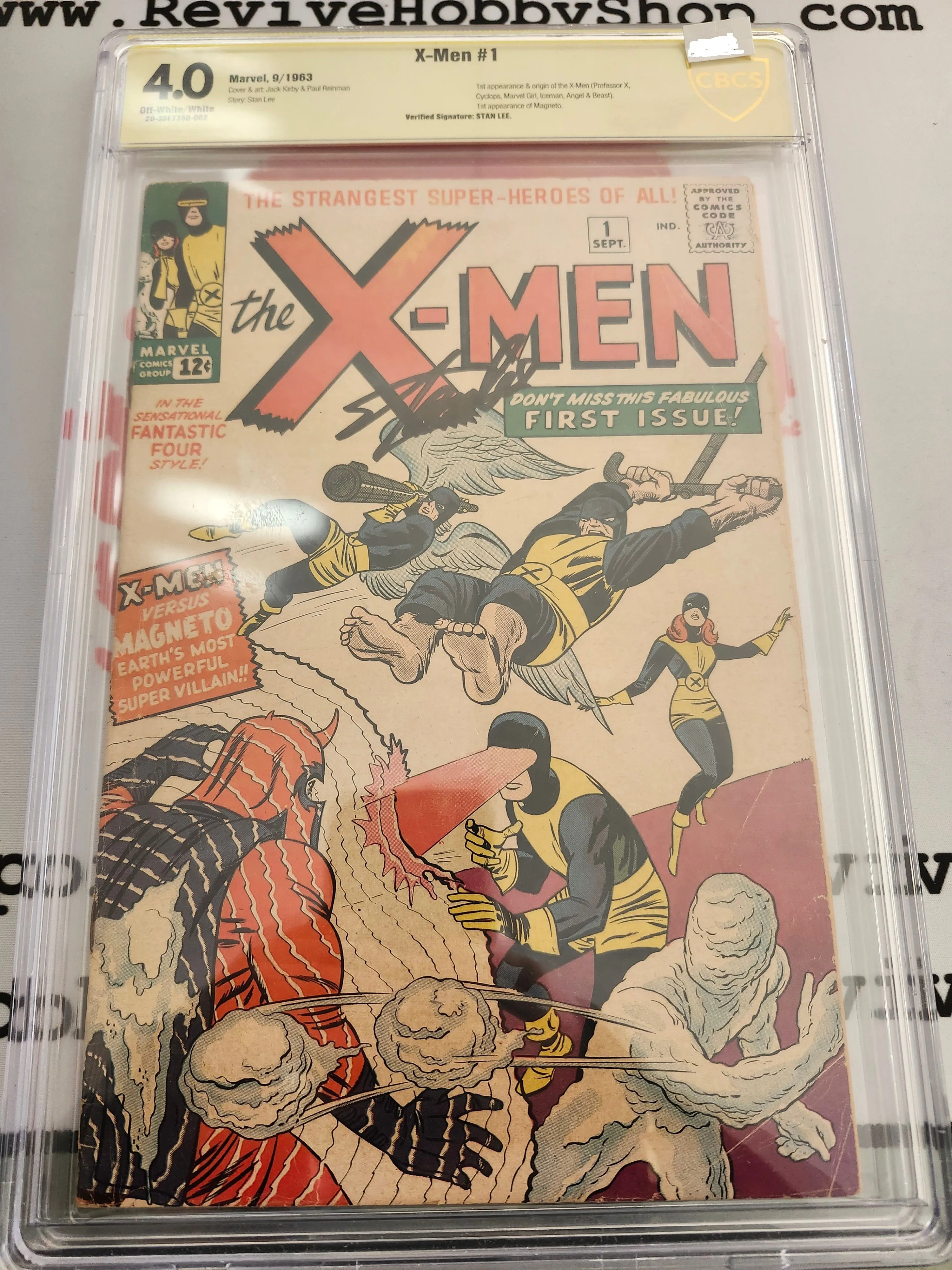 Product image for X-Men #1 CBCS 4.5 SS Stan Lee