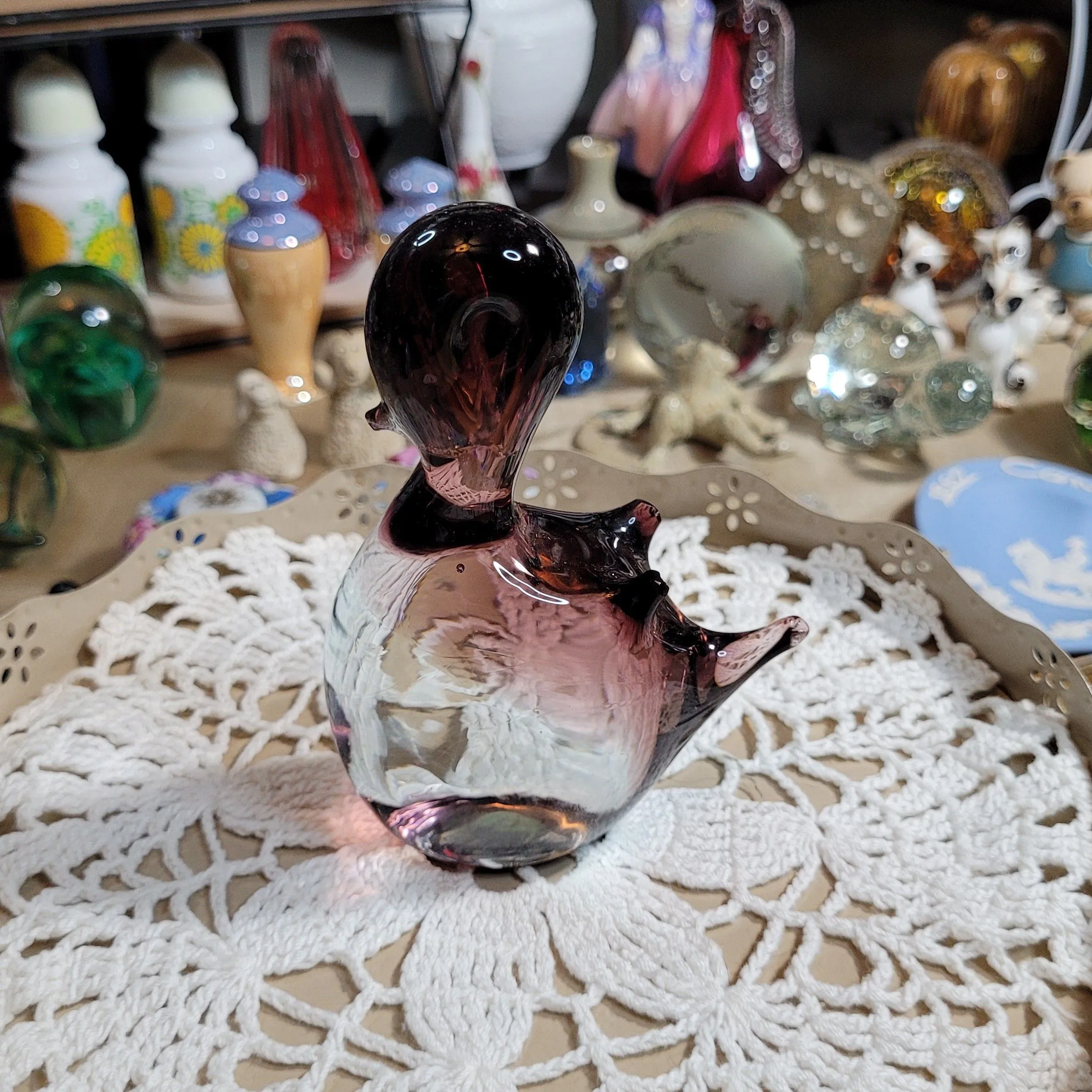 Product image for #049 art glass duck