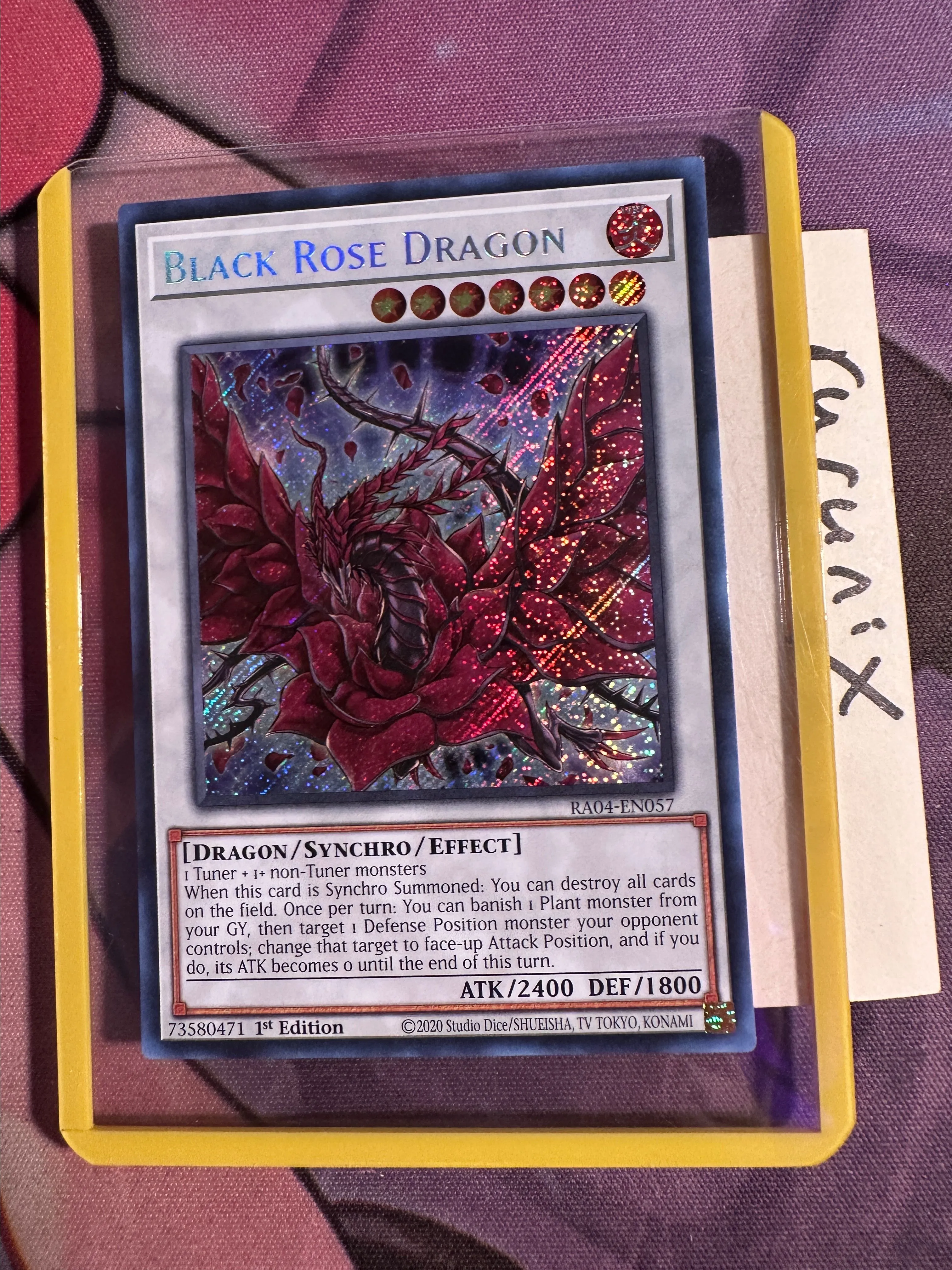 yugioh black rose cards Black Rose Dragon [DE03-JP049-UR] – Cardingedge main image 1