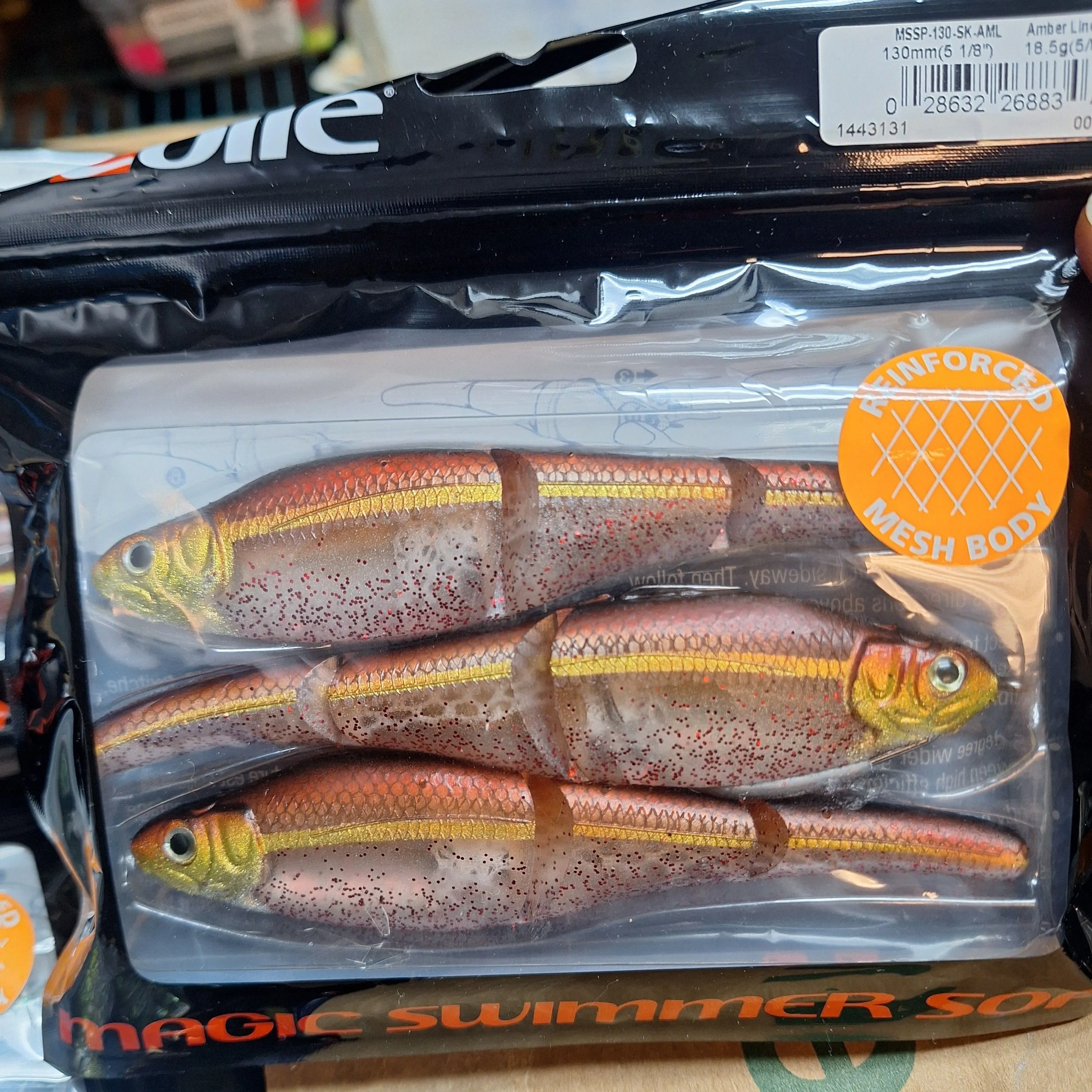 Product image for SEBILE MAGIC SWIMMER SOFT 130 AMBER LINER