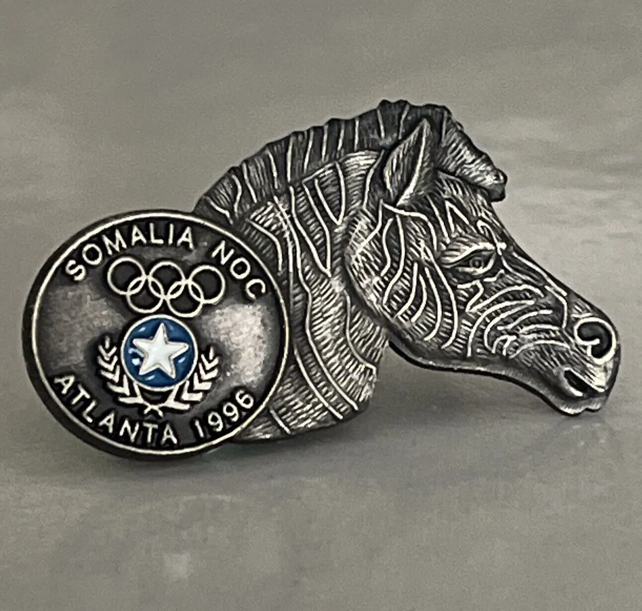 Product image for Somalia Zebra ~~ Atlanta 1996 National Olympic Committee NOC Pin