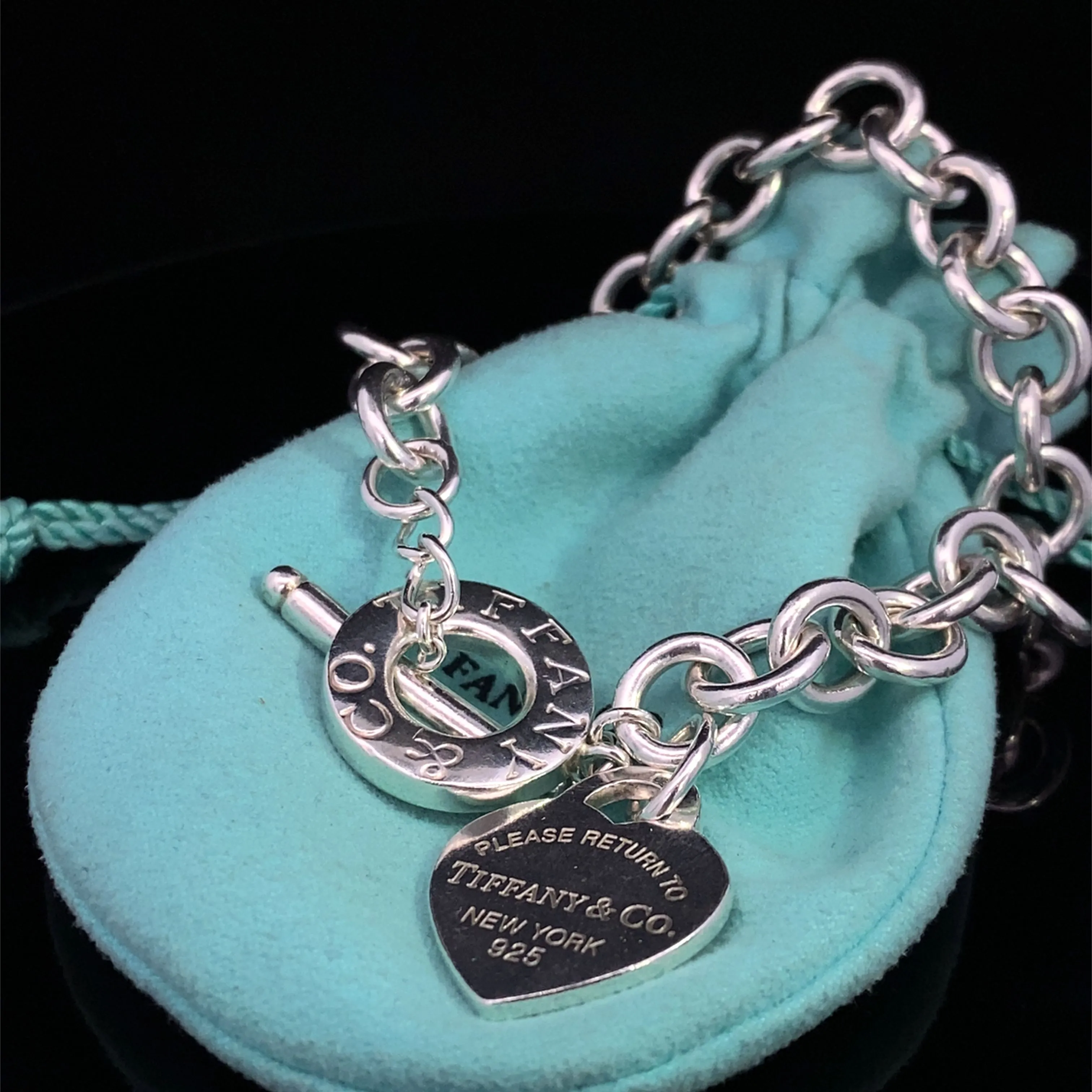 Product image for Tiffany Heart Tag Toggle Bracelet 925 HCC