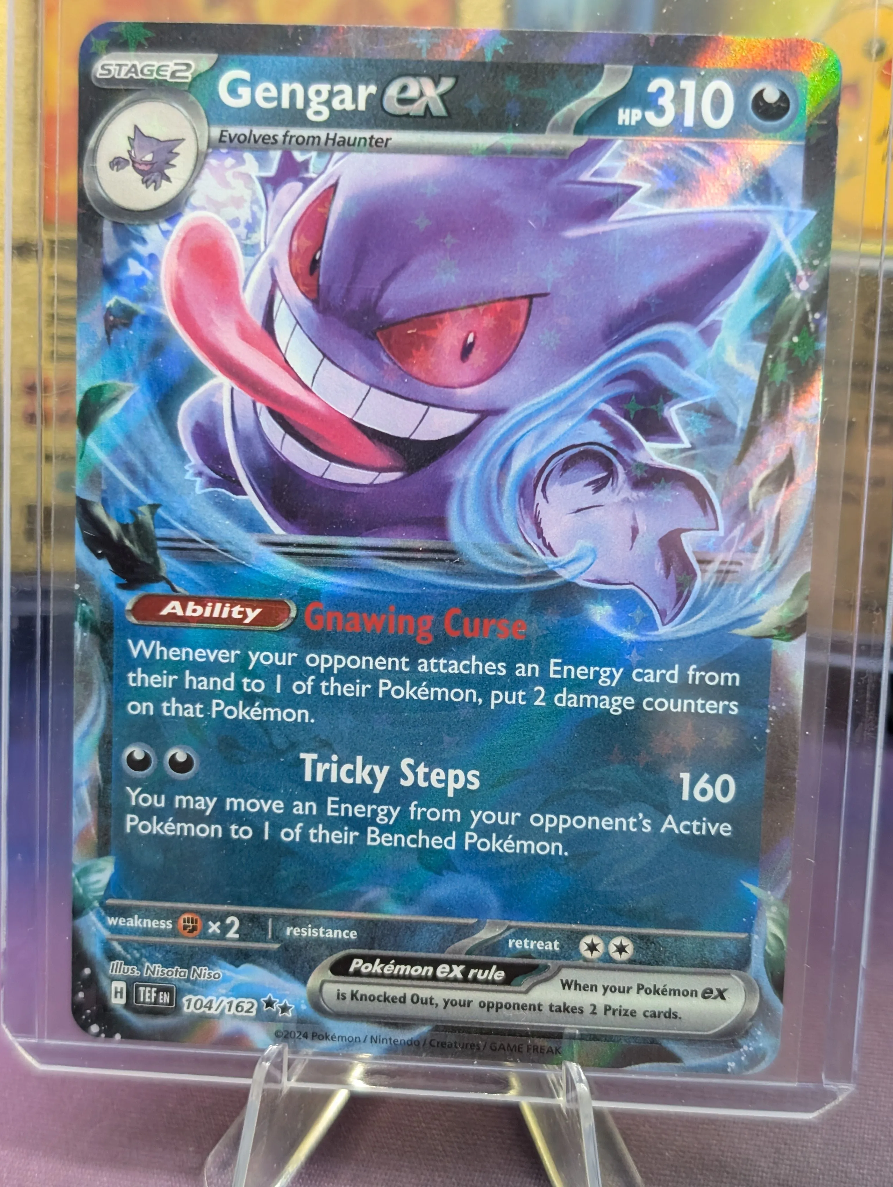 Gengar ex - 104/162 - SV05: Temporal Forces [DOUBLE RARE] [Near Mint] | Ozzie Collectables
