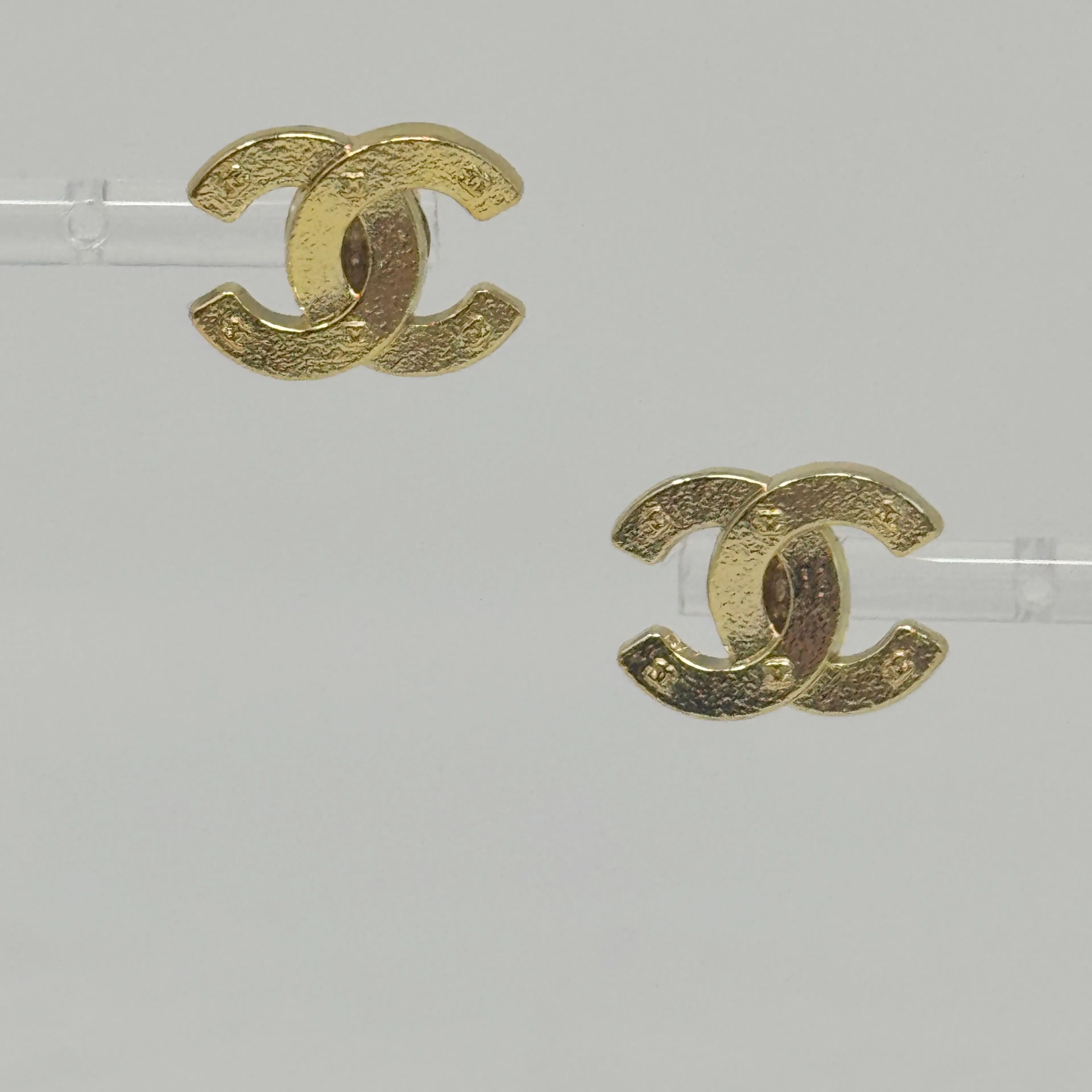 Product image for CHANEL Upcycled Gold Stud Earrings