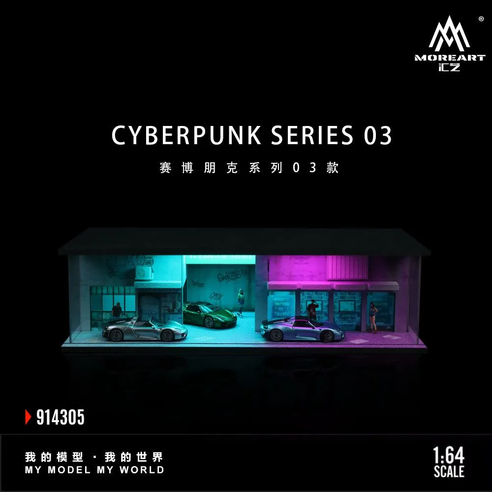 Product image for MoreArt Lighted Mechanic Shop (Diorama) - Cyberpunk Series 03