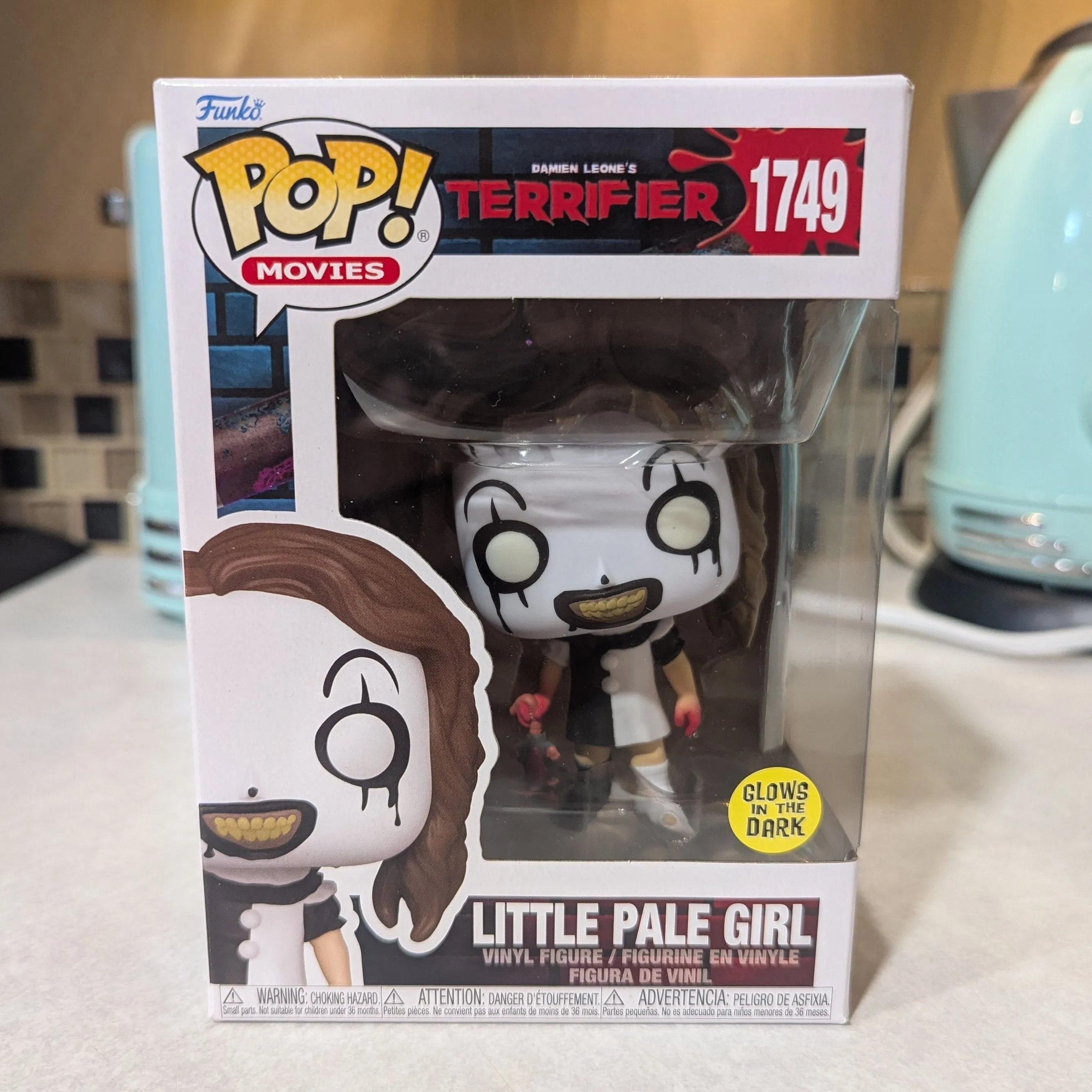 Product image for Funko Pop! Little Pale Girl #1749 Terrifier Glows in the Dark GITD