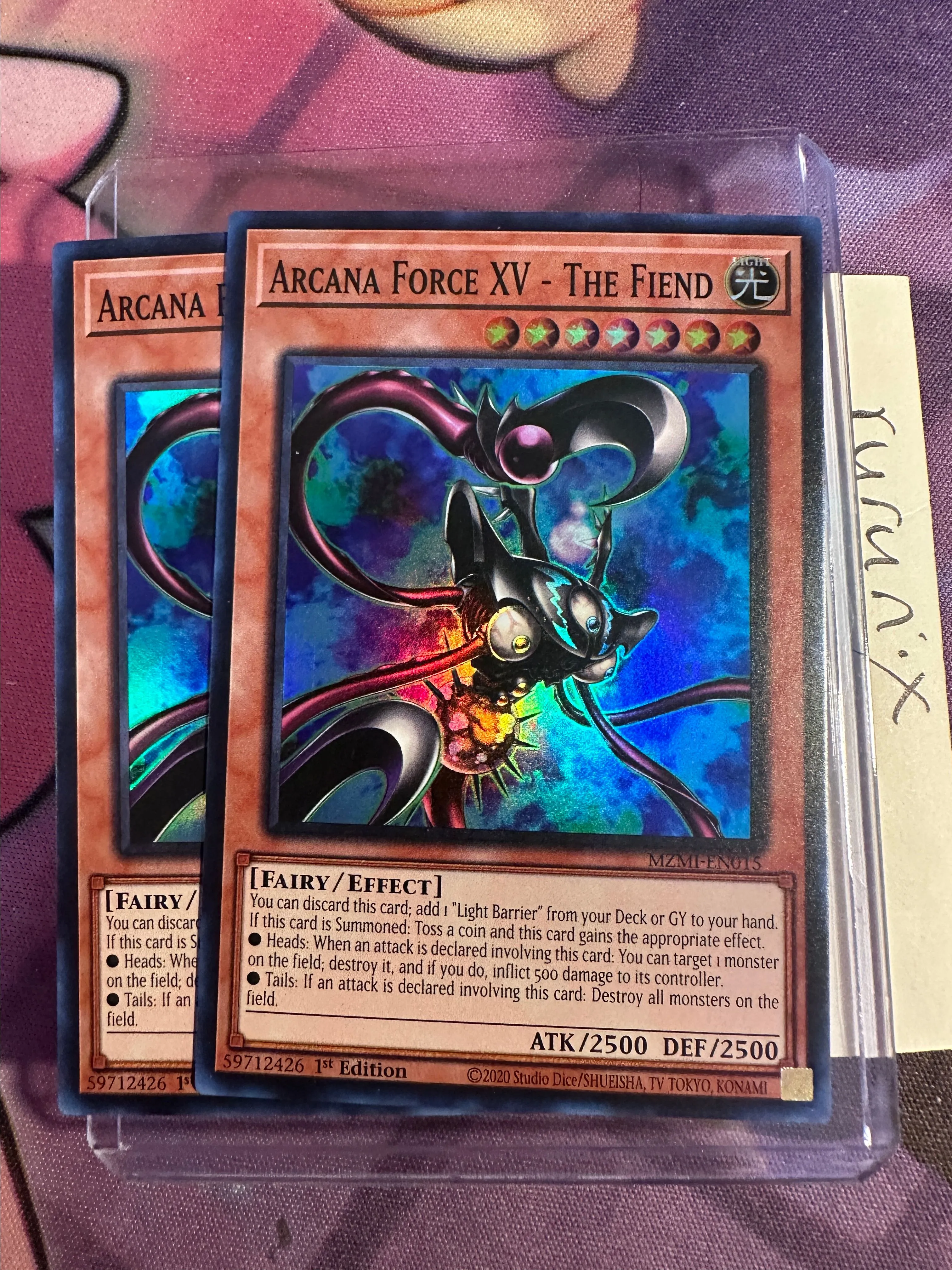 2x Yugioh Arcana Force XV The Fiend MZMI-EN015 Super Rare Maze of Millennia  (MZMI)  Whatnot: Shop, Sell, Connect
