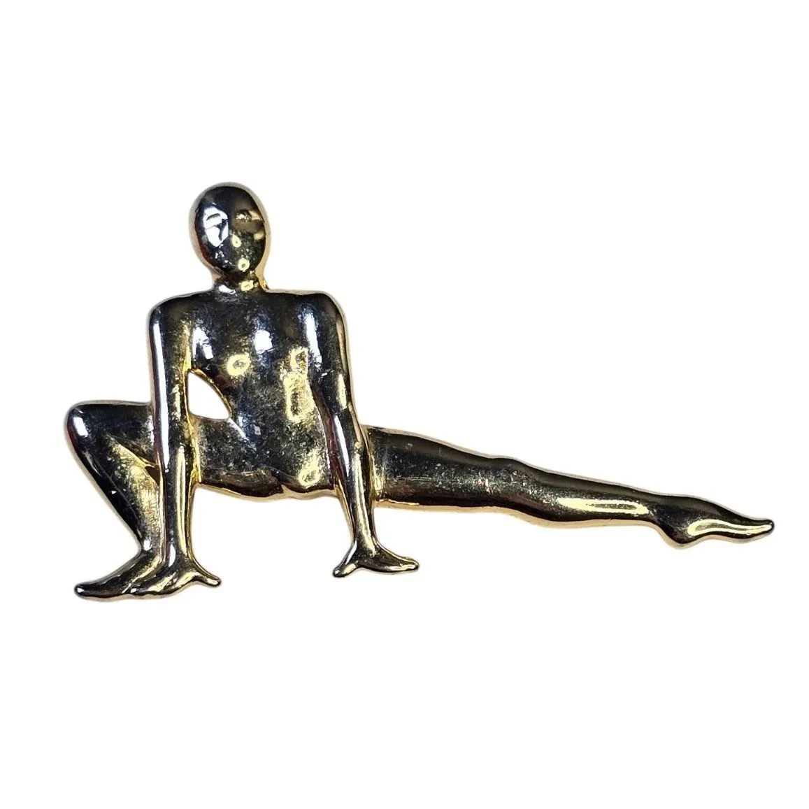 Product image for 031a Vintage 1986 JJ Gymnast Brooch 2 3/4"