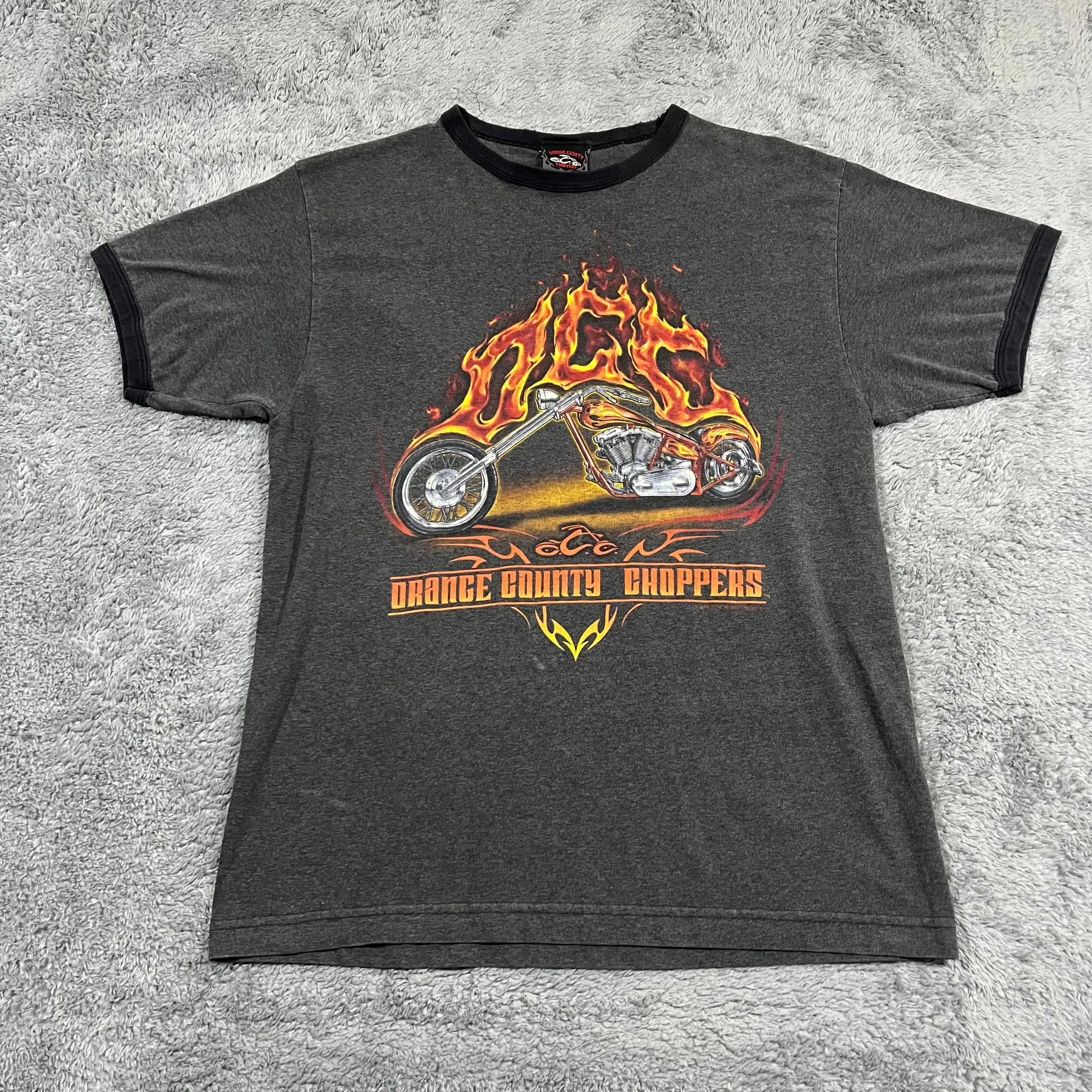 Product image for L - 2000s, OC Choppers Flaming Bike