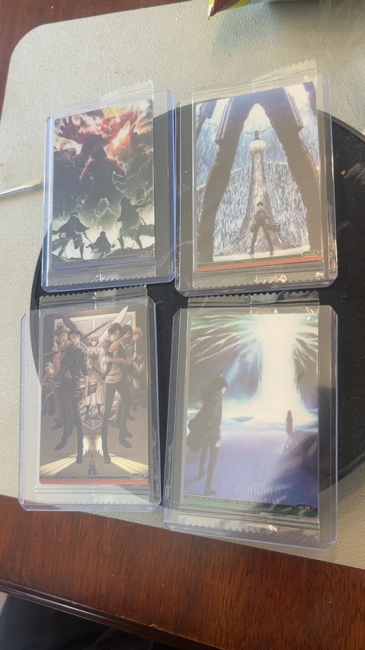 Product image for 23 Attack on Titan Cards 10$ a card