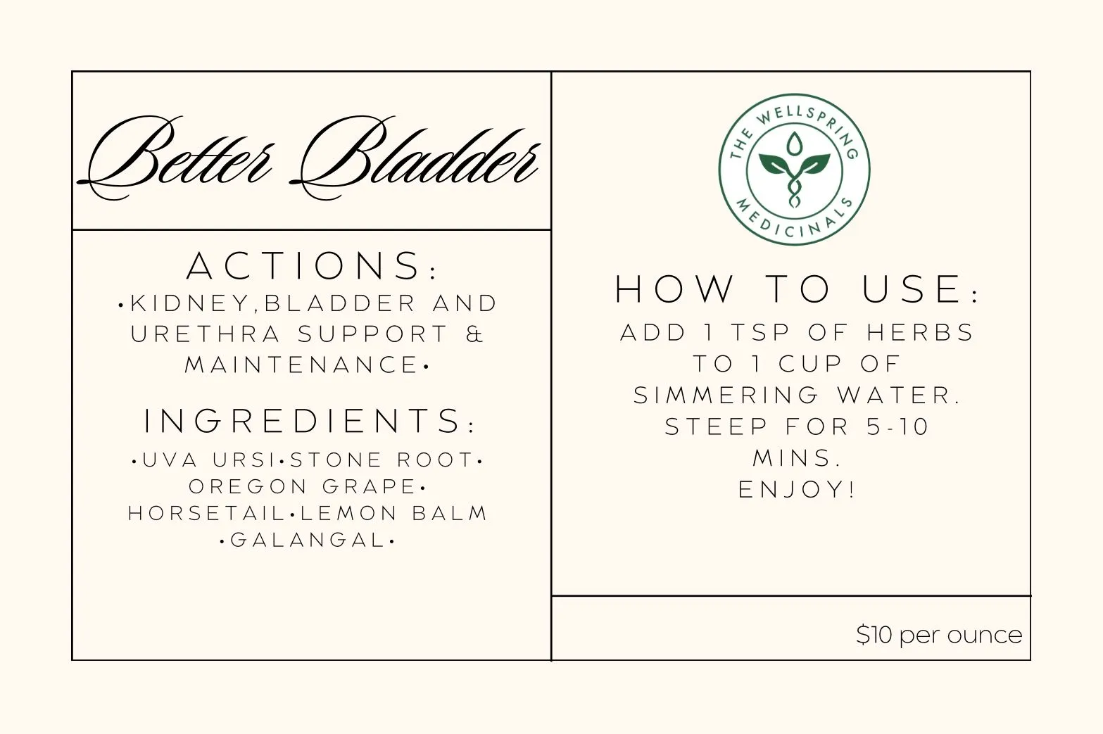 Product image for Better Bladder 1oz