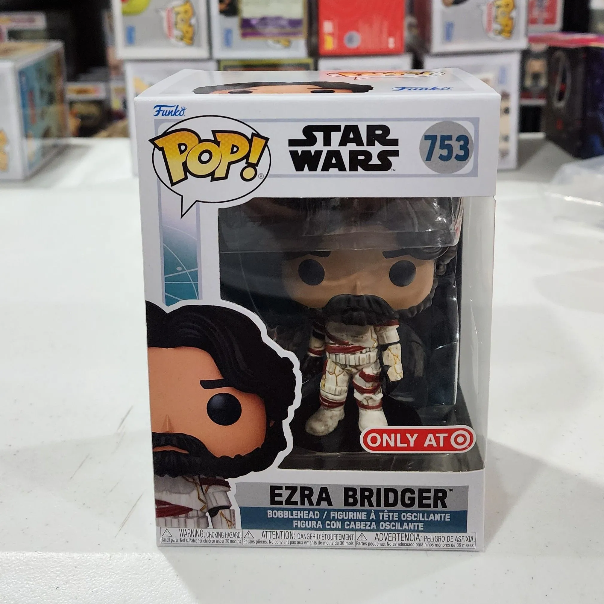 Product image for Funko POP Star Wars Ahsoka Ezra Bridger Target Exclusive 753 With Protector 