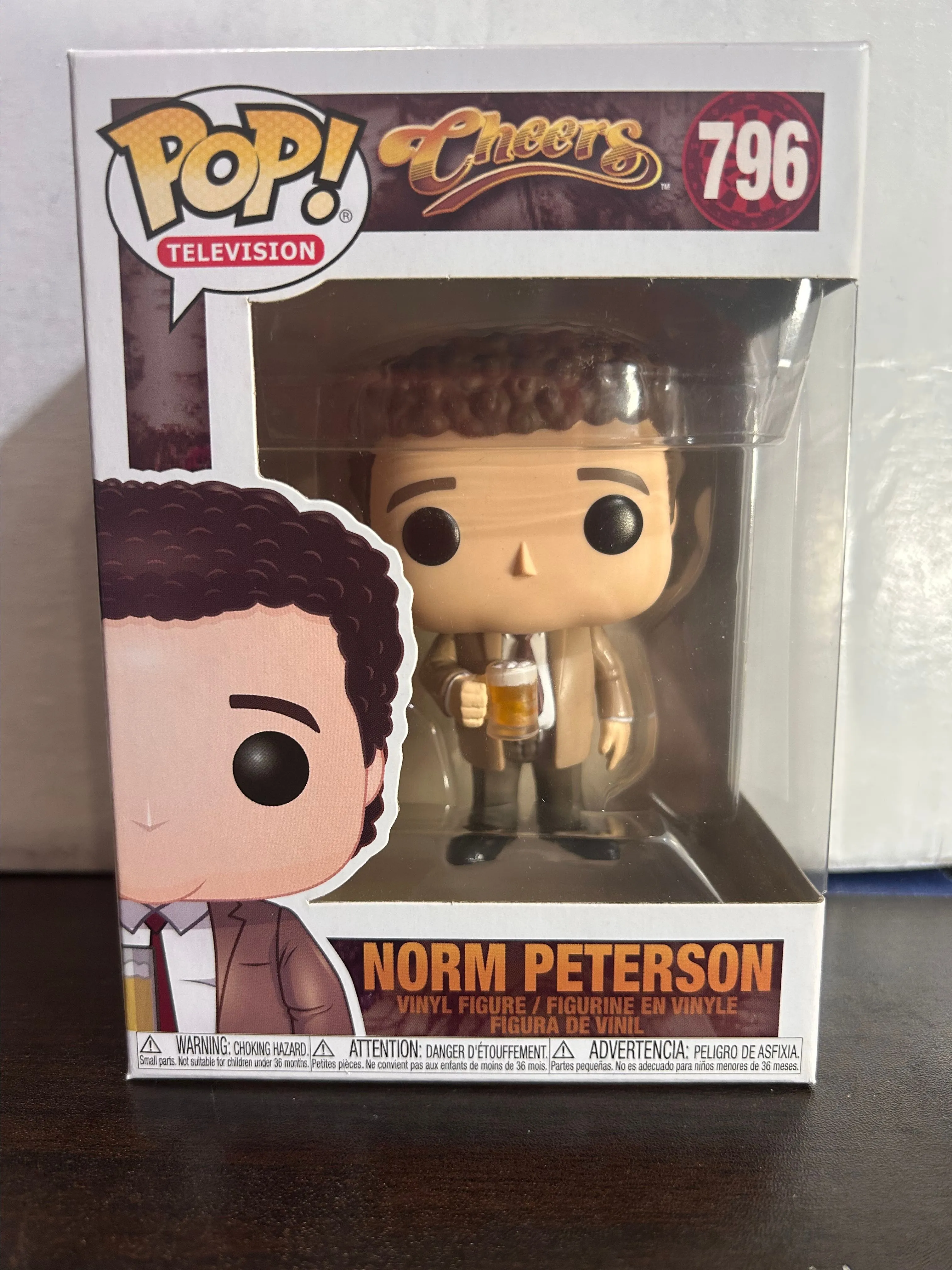 Product image for Norm Peterson Cheers Television Vaulted Funko Pop 796 With Protector