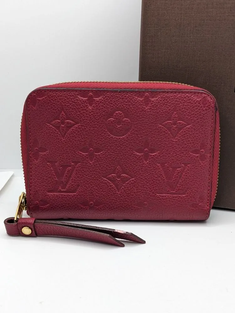 Product image for Louis Vuitton Red Empreinte Zippy Wallet