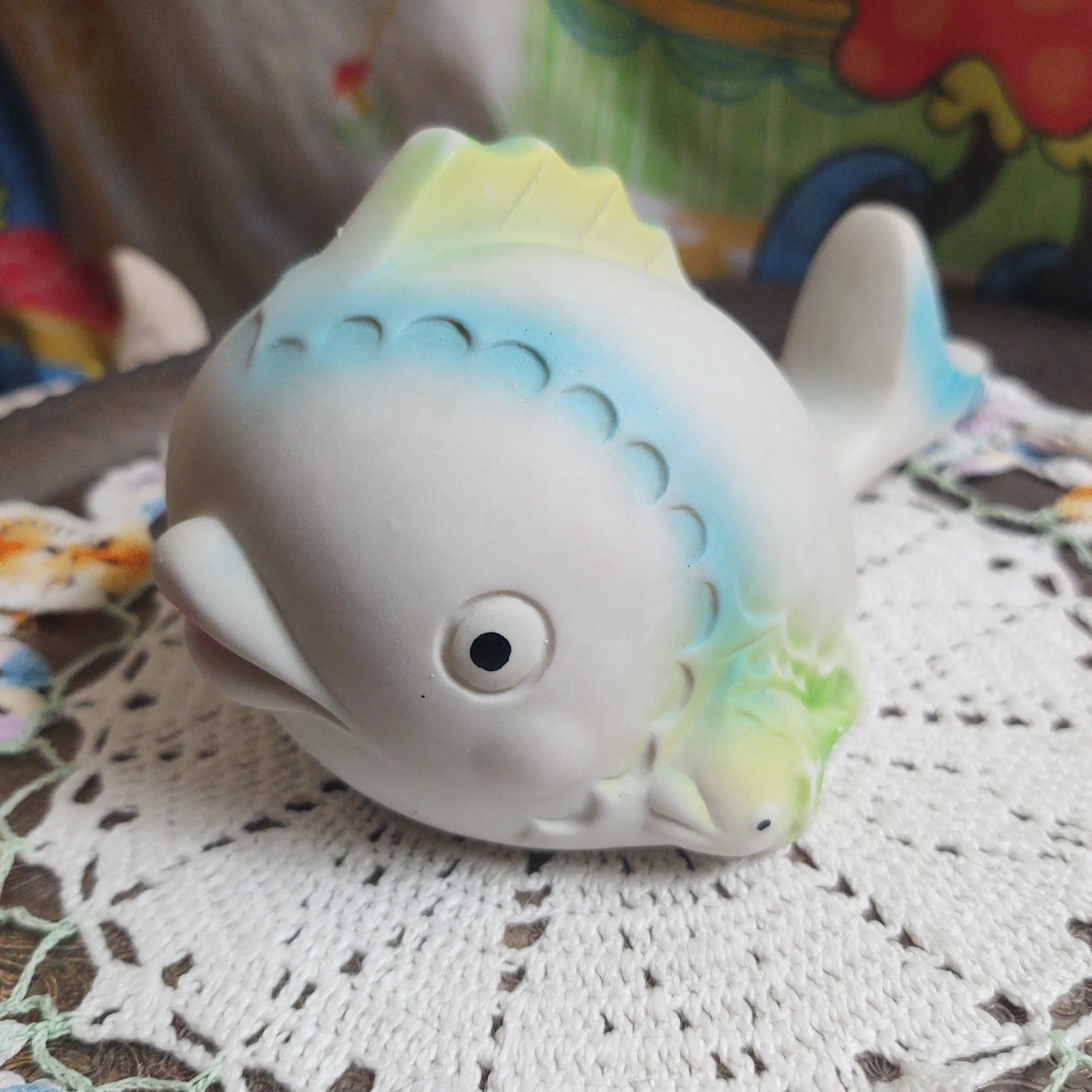 Product image for Vintage Large Rubber Squeak Toy Fish